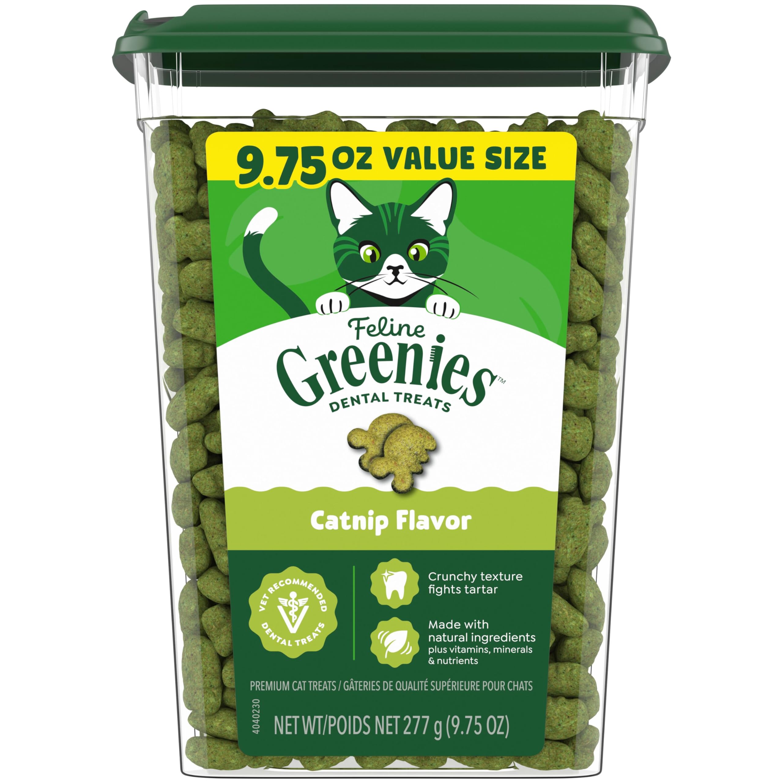GREENIES Feline Veterinarian-Recommended Adult Natural Denta, 9.75 OZ