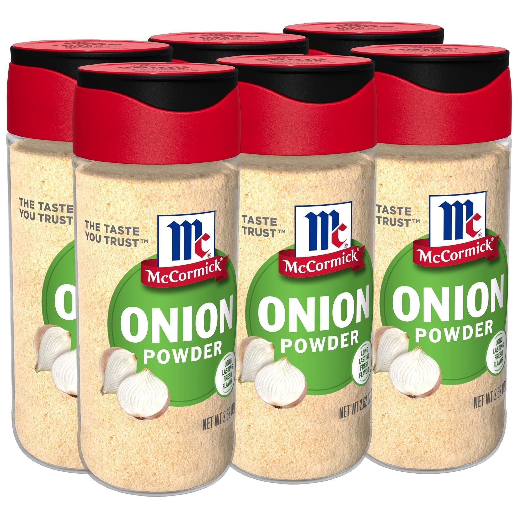 McCormick Savory Onion Powder, 2.62 oz, Pack of 6 - McCormick