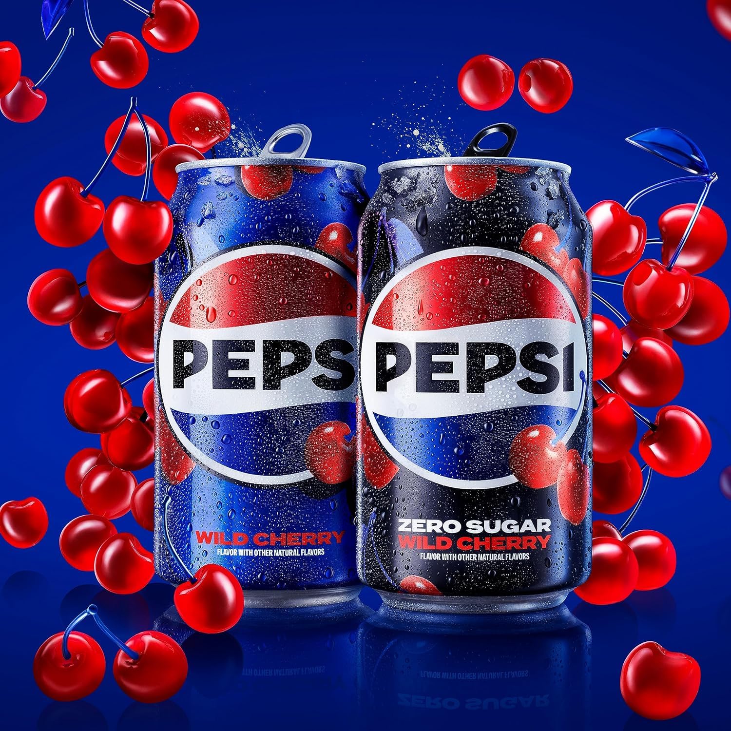 Pepsi Wild Cherry Zero Sugar, 20 Fl Oz Bottle (12 PACK)