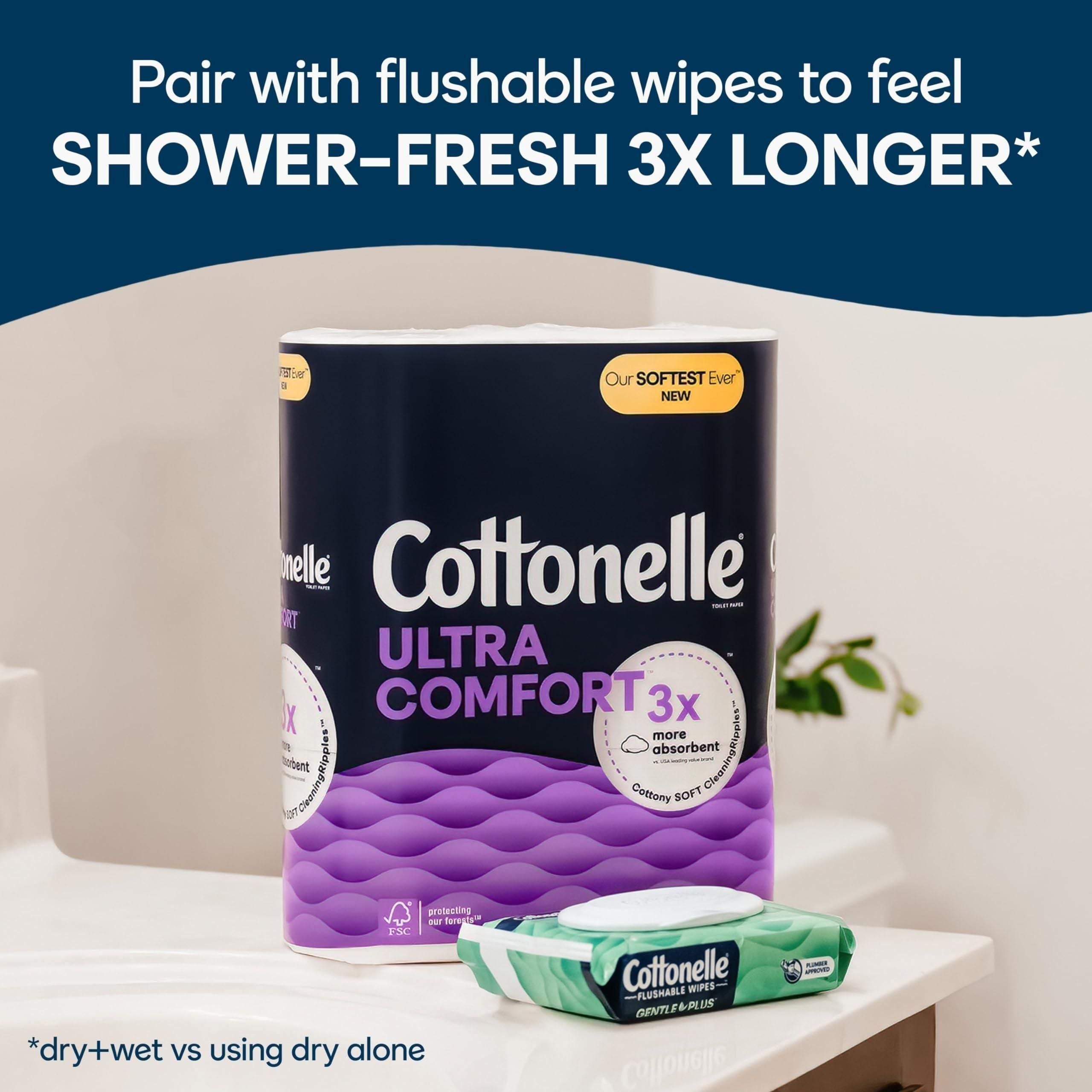 Cottonelle Ultra Comfort Toilet Paper, 6 Mega Rolls - Cottonelle