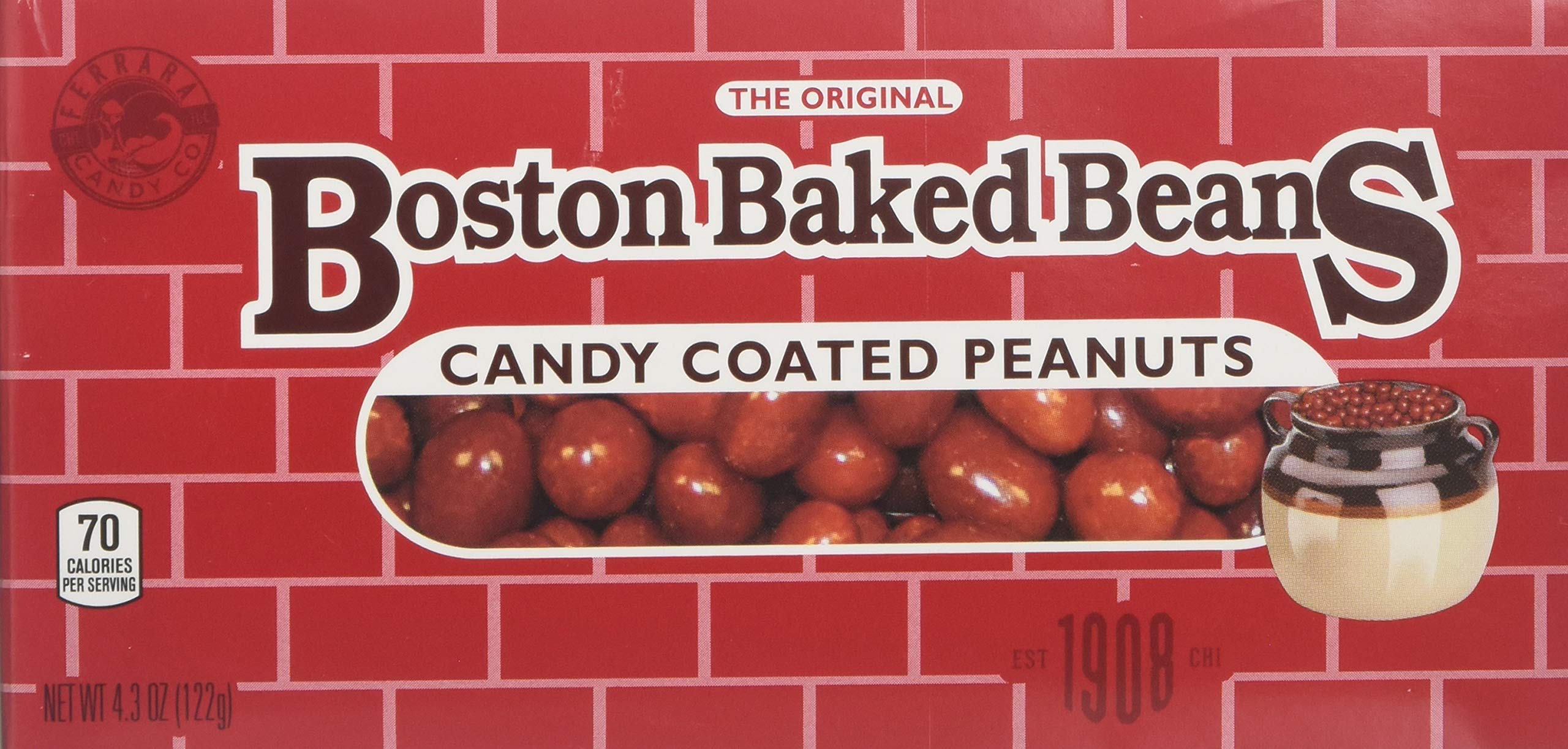 Boston Baked Beans Candy Coated Peanuts, 4.31 oz (6 PACK) - Boston Baked Beans
