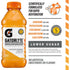 Gatorlyte Rapid Rehydration Electrolyte Beverage, Orange, 20oz Bottles (12 Pack) - Gatorade