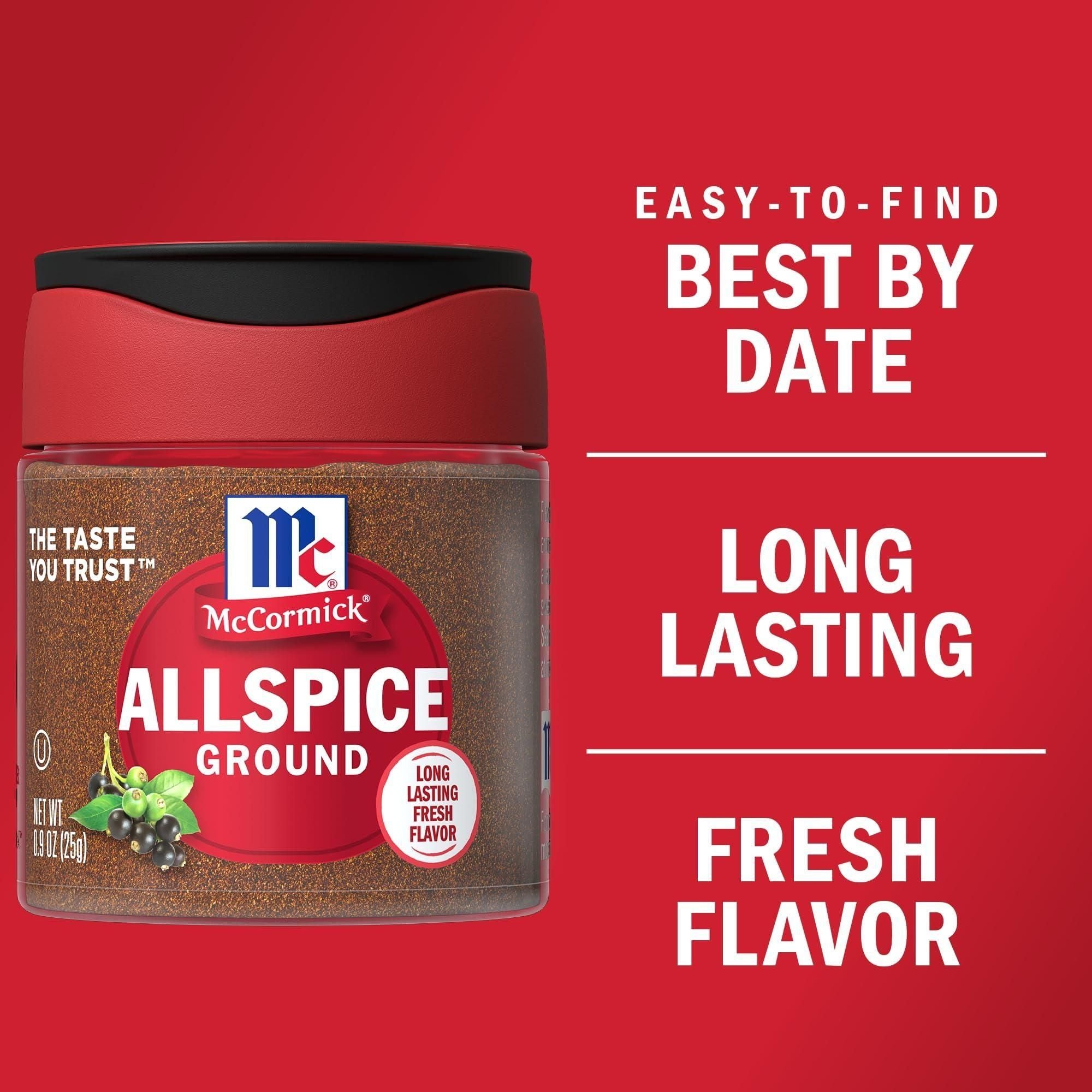 McCormick Premium Ground Allspice, 0.9 oz (Set of 6) - McCormick