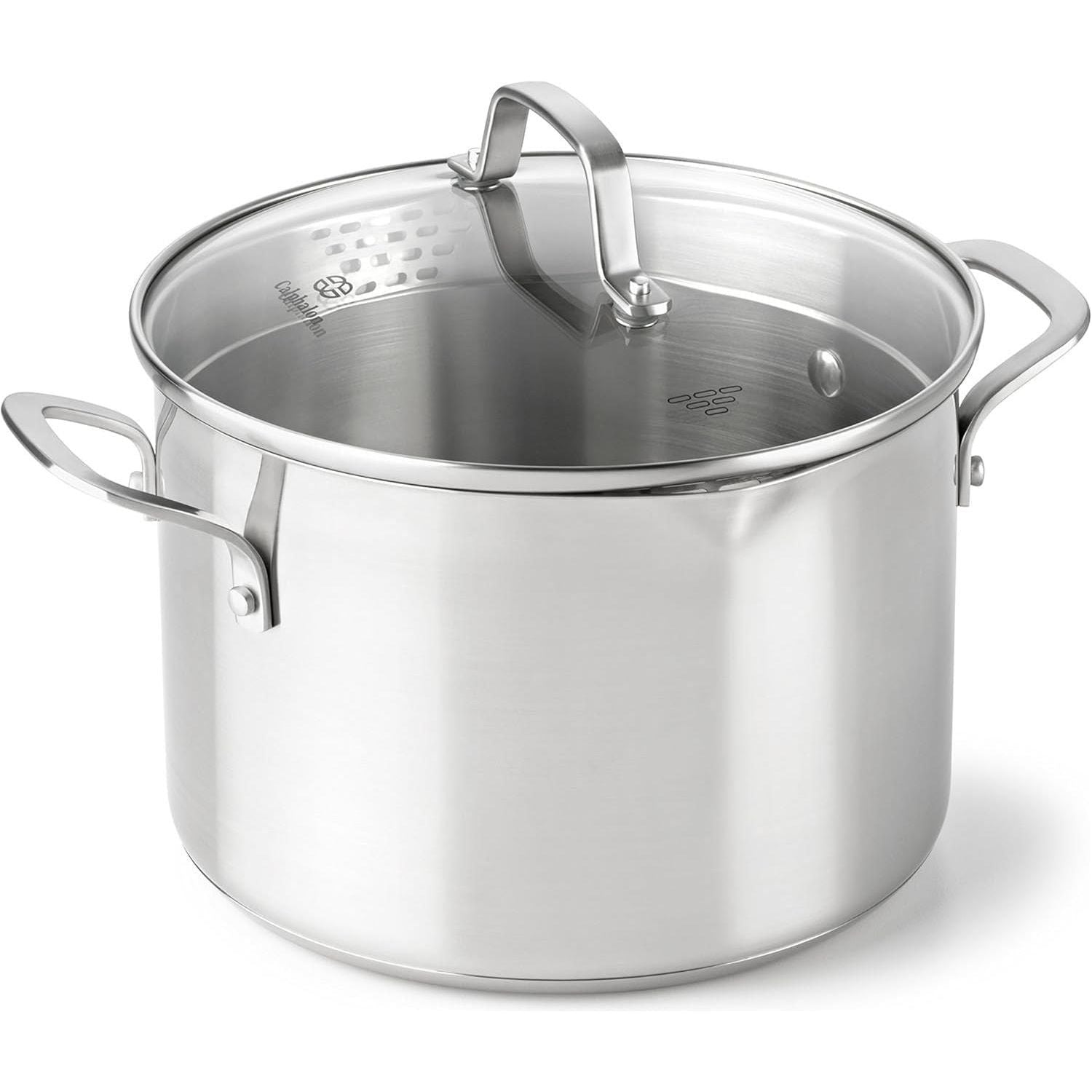 Calphalon Classic Stainless Steel 6-Quart Stock Pot with Cover - Calphalon