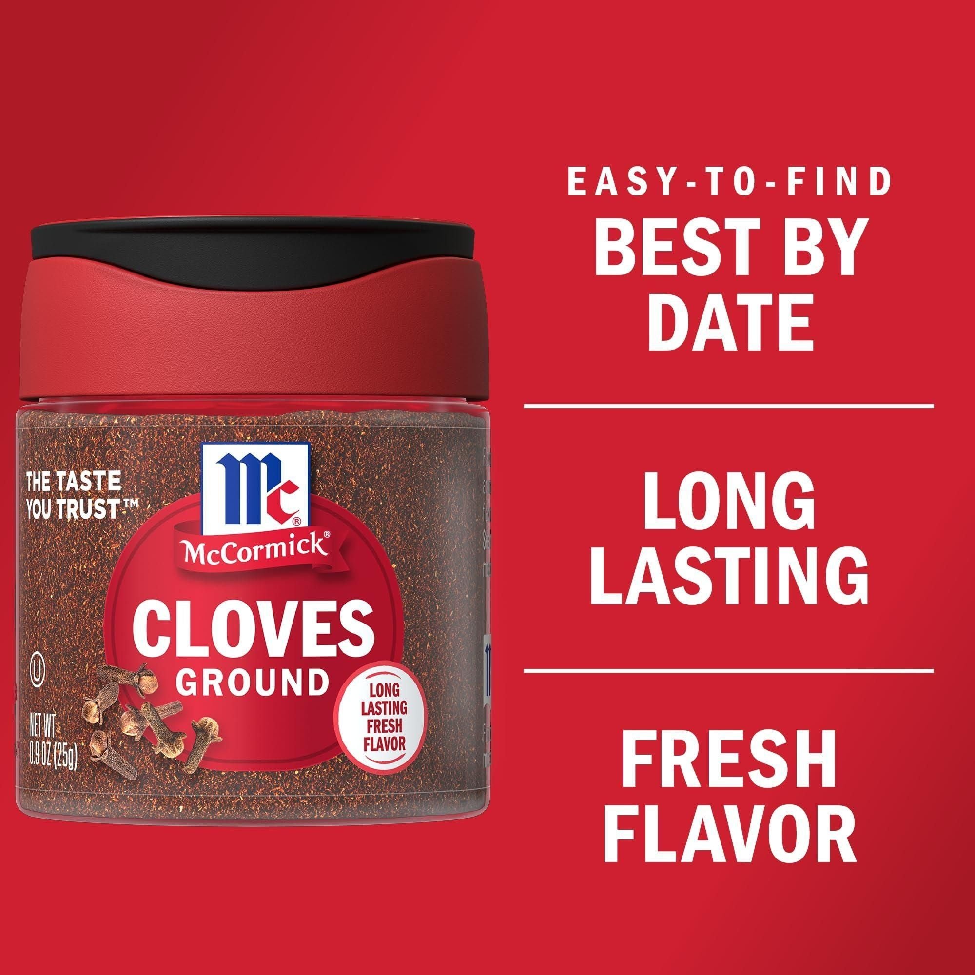 McCormick Premium Ground Cloves, 0.9 oz, 6-Pack - McCormick