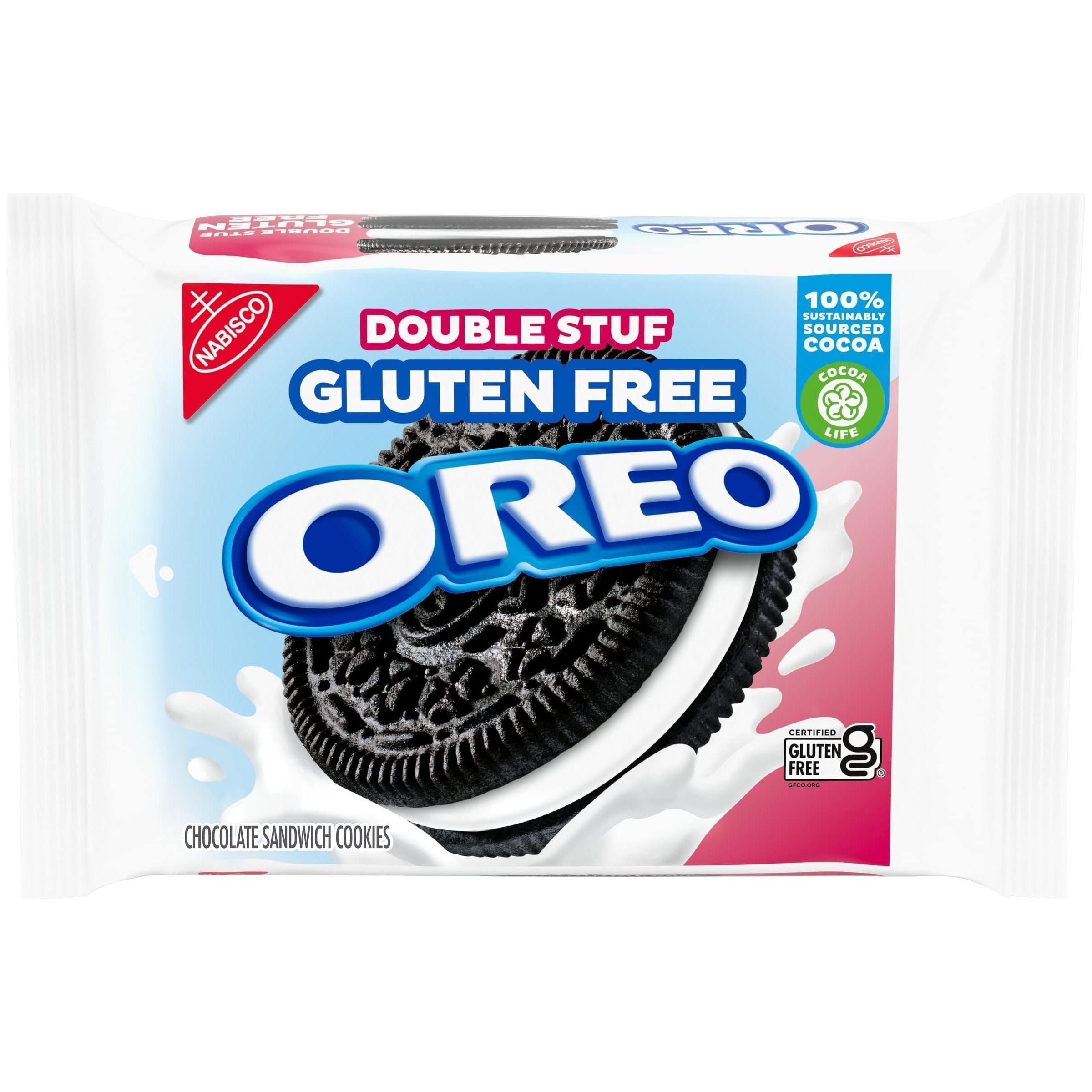 OREO Double Stuf Gluten Free Chocolate Cream Cookies, 12.47 oz Pack - Oreo