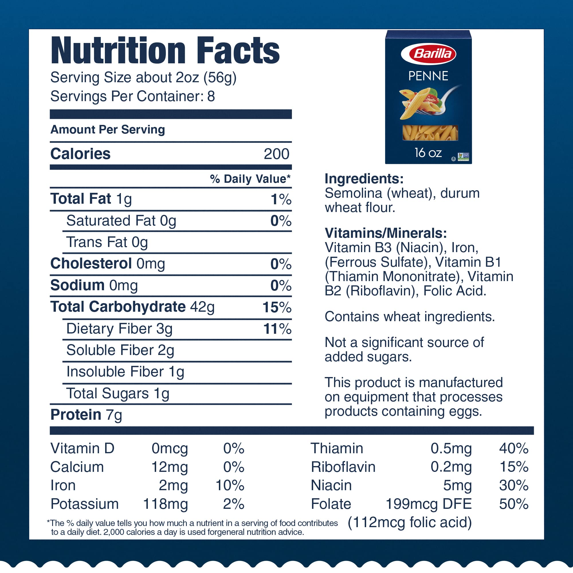 (12 PACK) Barilla Pasta, Penne, 16 Ounce - Barilla