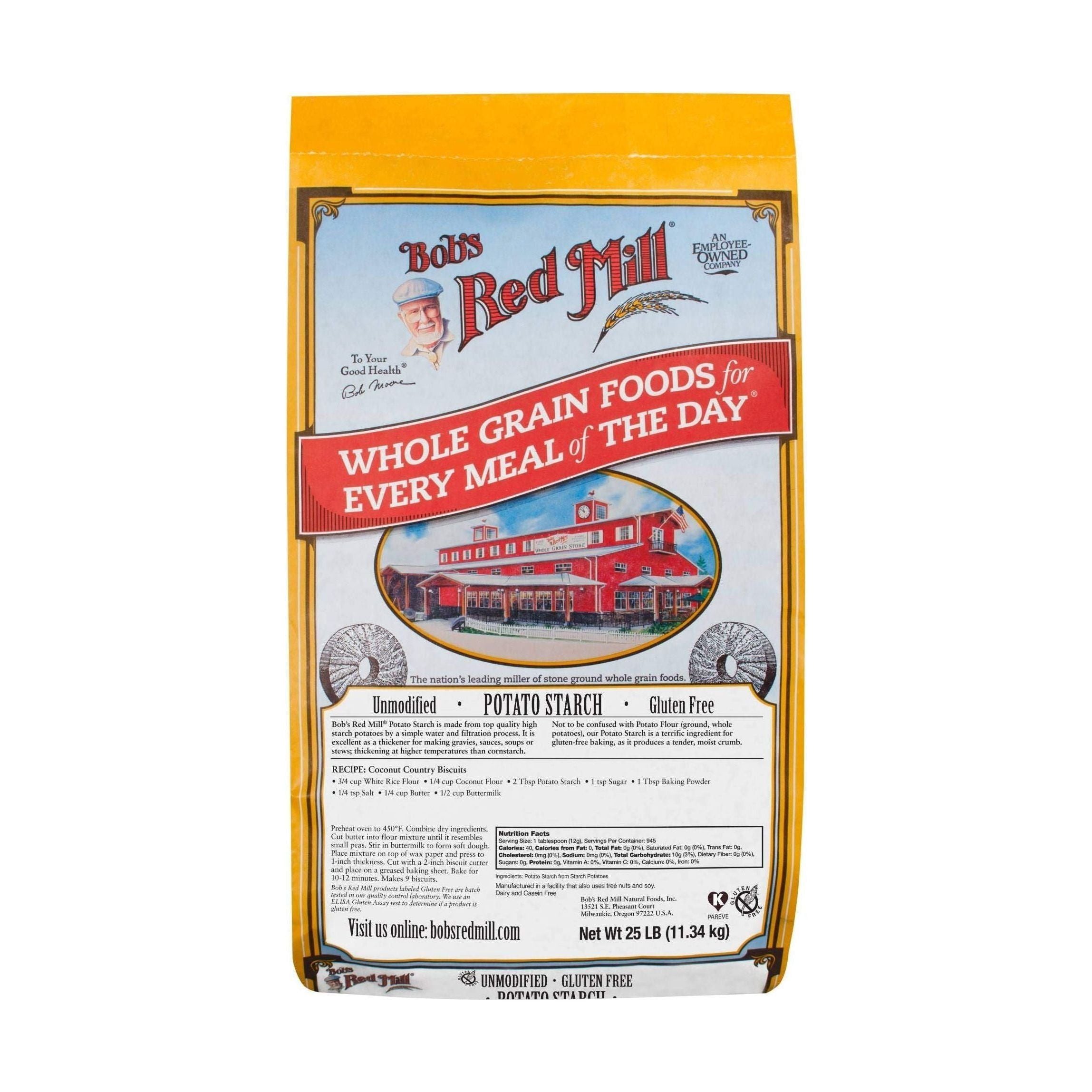 Premium Whole Grain Potato Starch by Bob's Red Mill, 25 lb Package - Bob's Red Mill