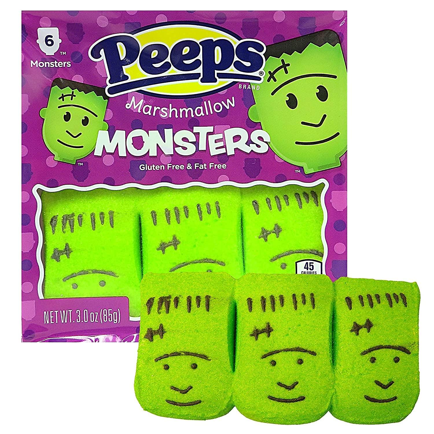 PEEPS Marshmallow Monsters, 6 Count, 3 Pack