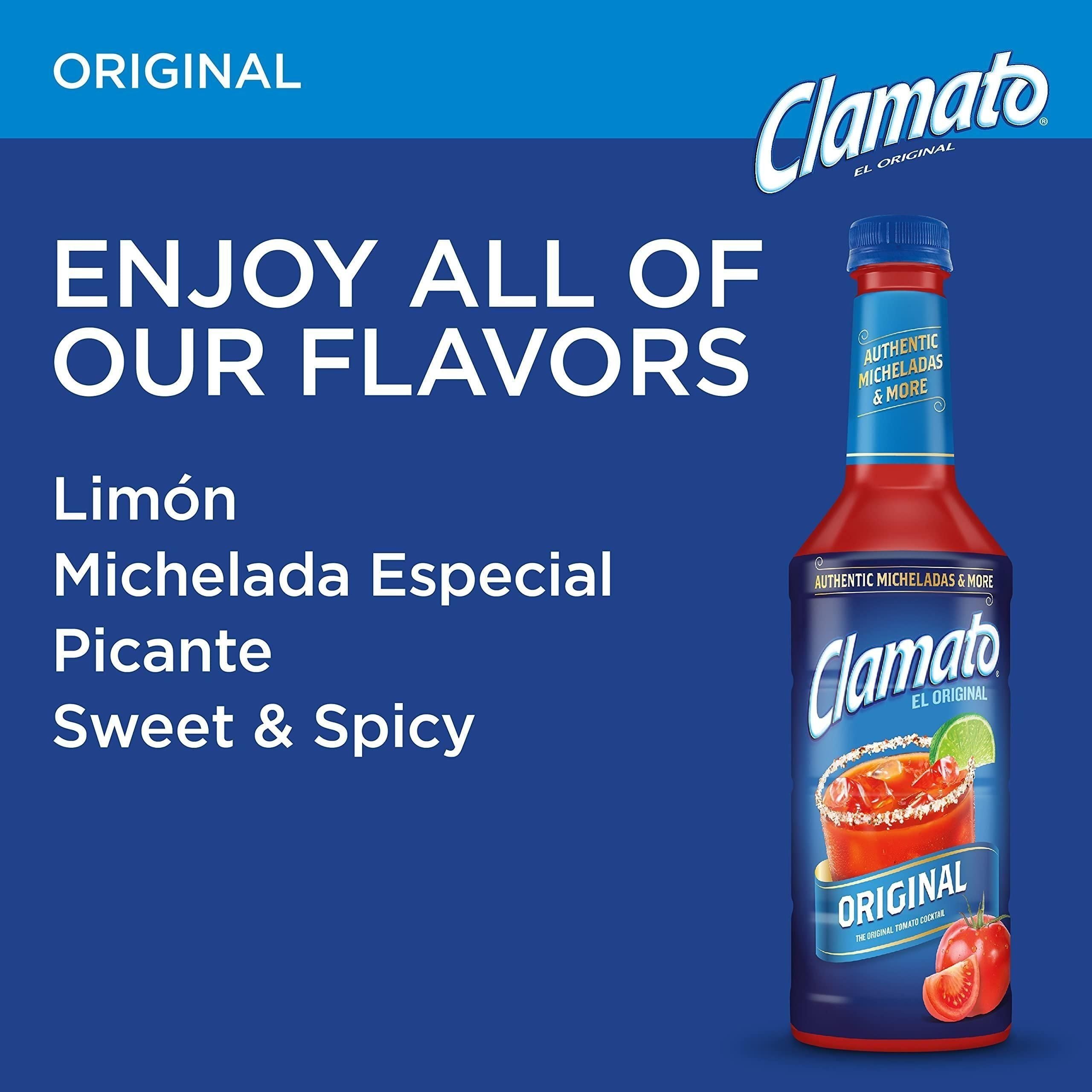 Clamato Original Tomato Cocktail Mixer, 64 fl oz, Bottle - Clamato