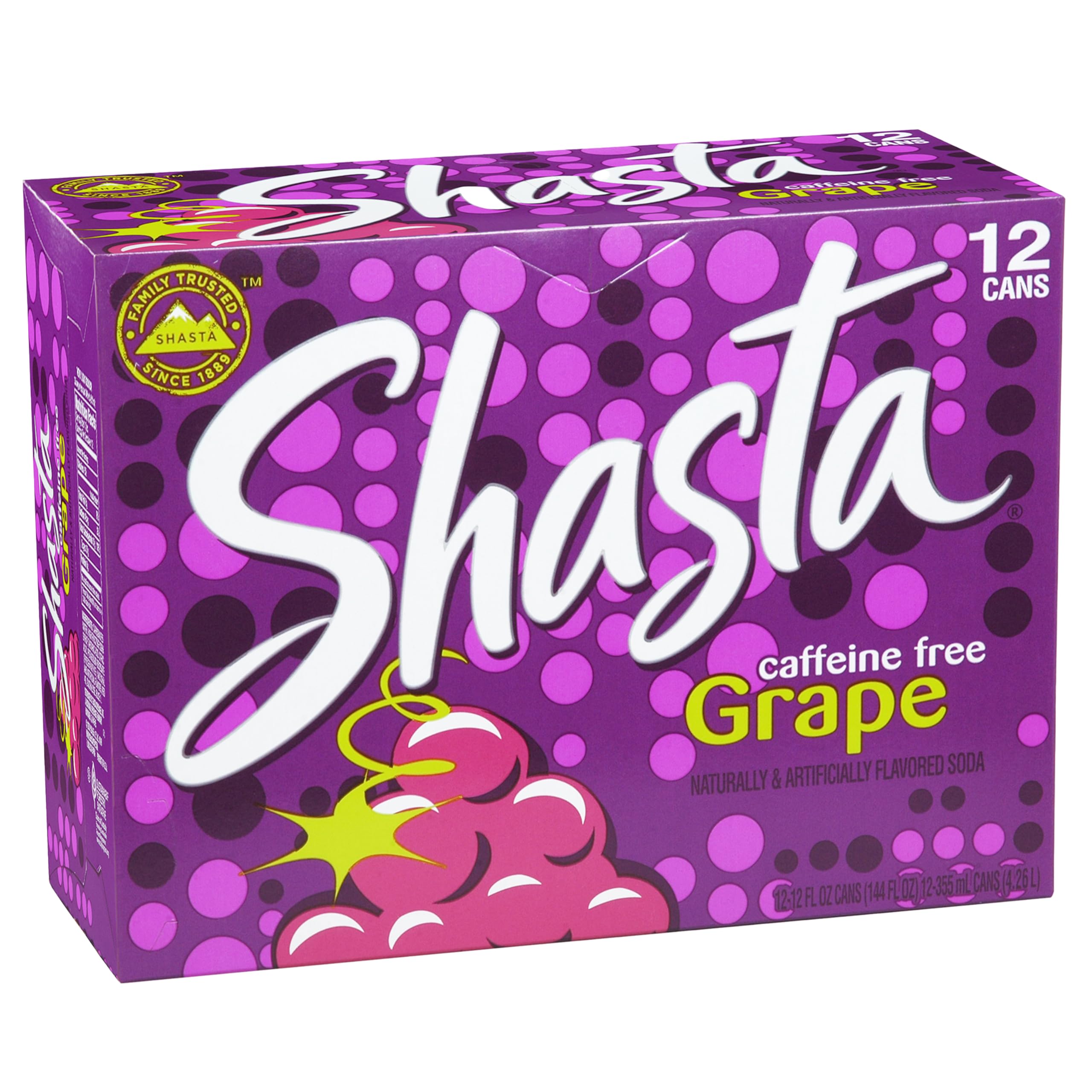 Shasta Grape 12-Pack of 12oz Cans