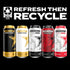 Rockstar Pure Zero Energy Drink, Tangerine Mango Guava Strawberry, Zero Sugar, with Caffeine and Taurine, 16 Fl Oz (12 Pack) (Packaging Varies) - Rockstar
