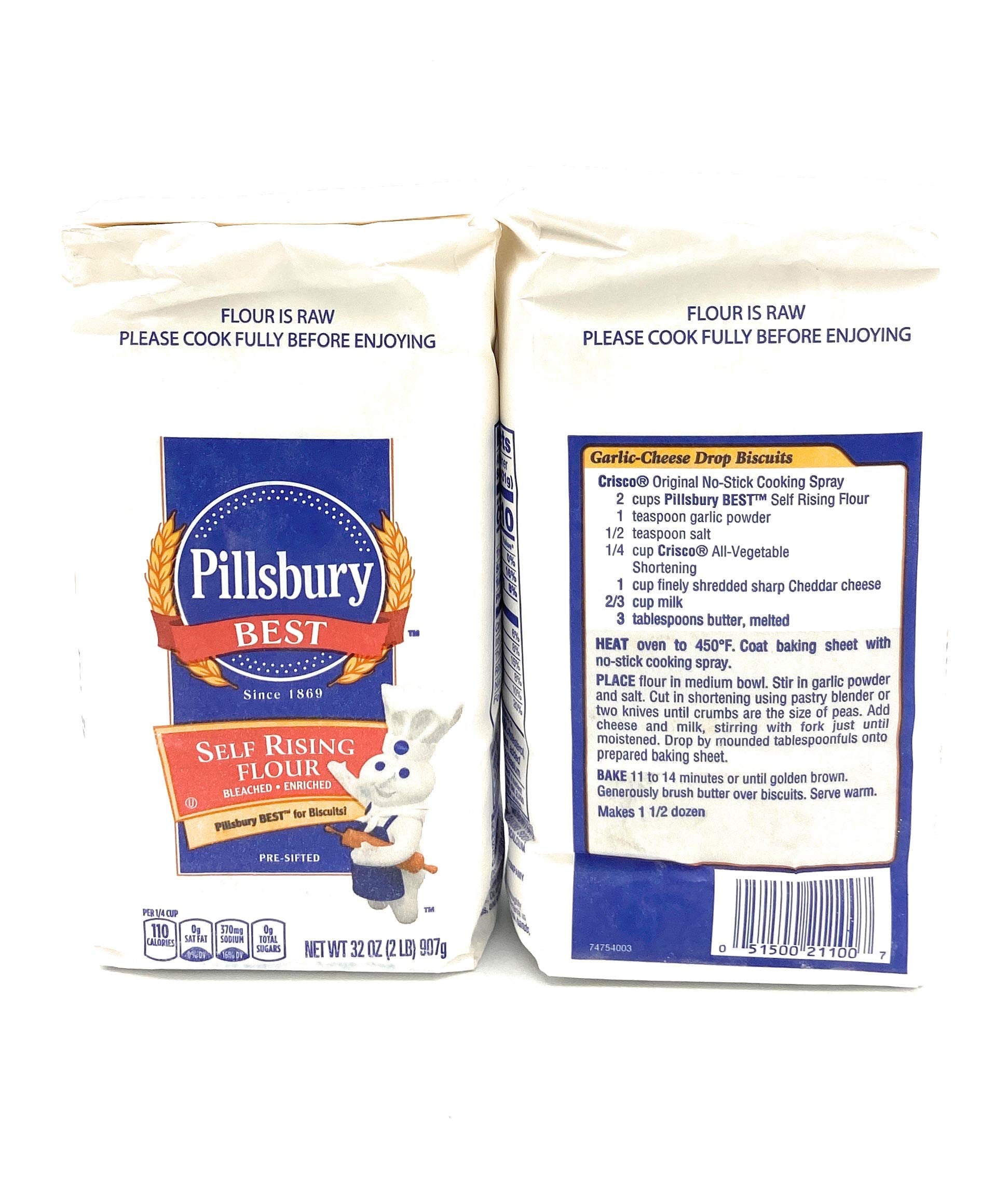 Pillsbury Best Self Rising Flour, 2 Pound, Two Pack 32 oz