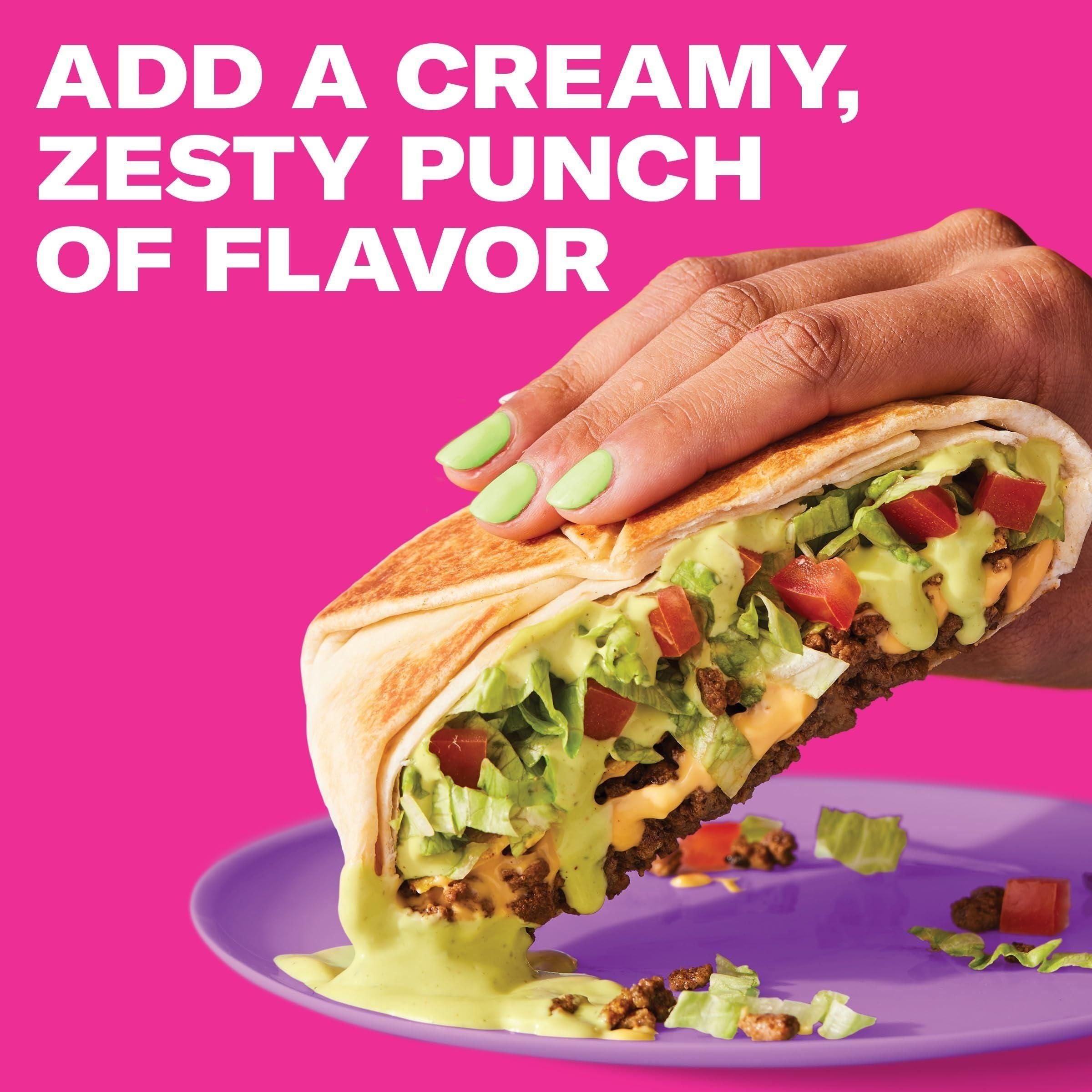 Taco Bell Creamy Avocado Ranch Dressing, 12 fl oz Bottle - Taco Bell