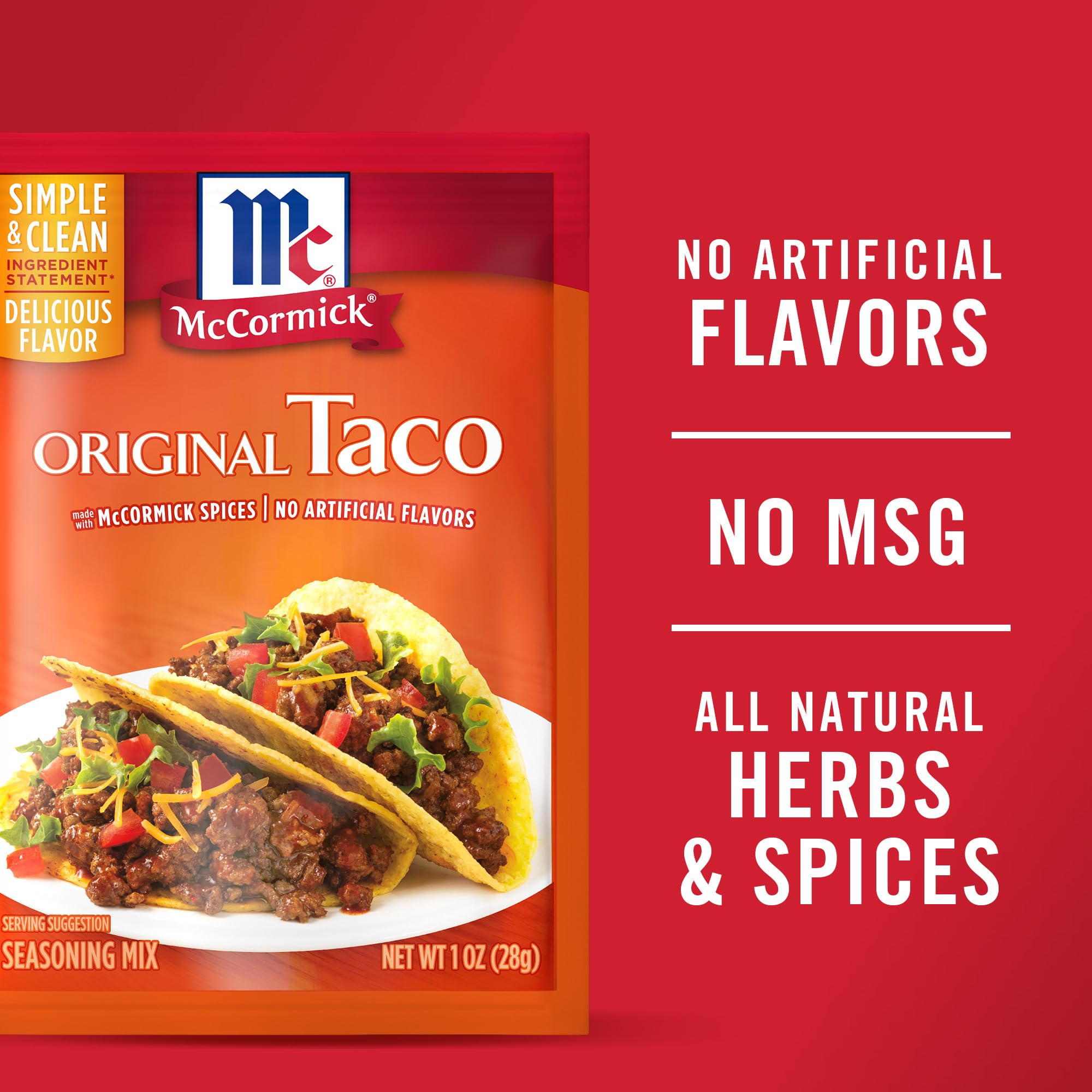 McCormick Original Taco Seasoning Mix, 1 oz (6 PACK)