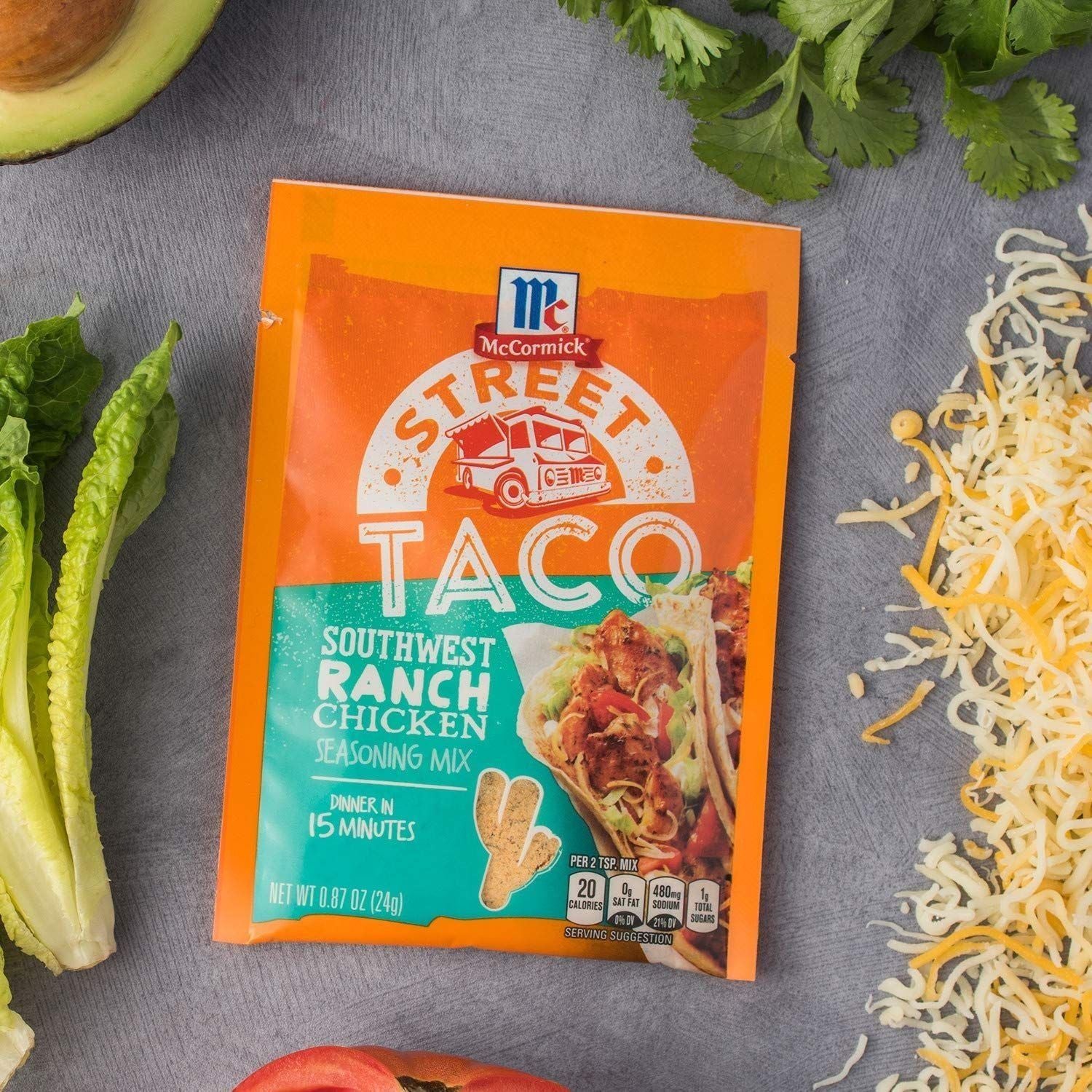 Southwest Ranch Chicken Seasoning Mix for Tacos, 0.87 oz (12 Pack) - McCormick - McCormick