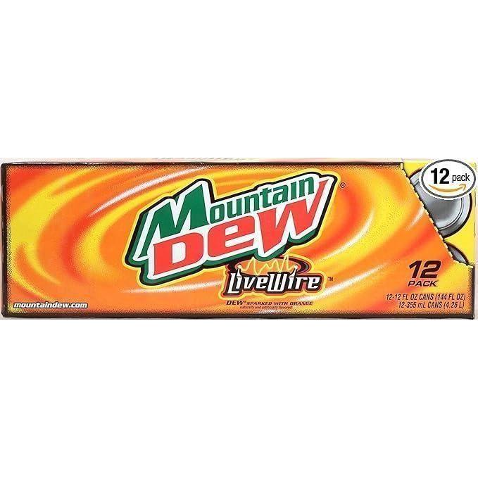 Mountain Dew LiveWire - 12 Pack 12 oz Cans - Mountain Dew