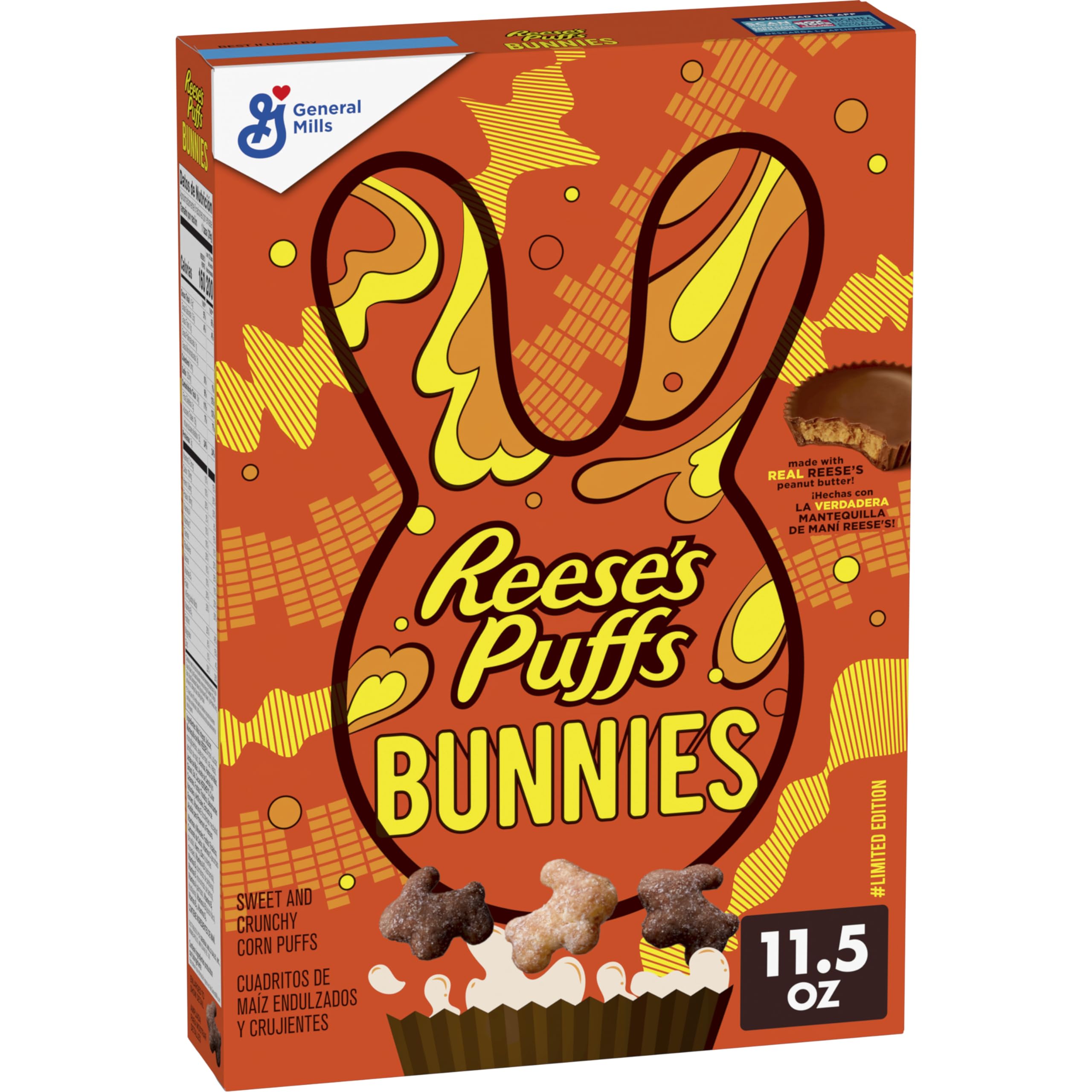 Reese’s Puffs Bunnies PB & Chocolate, 11.5 oz, 3 Pack