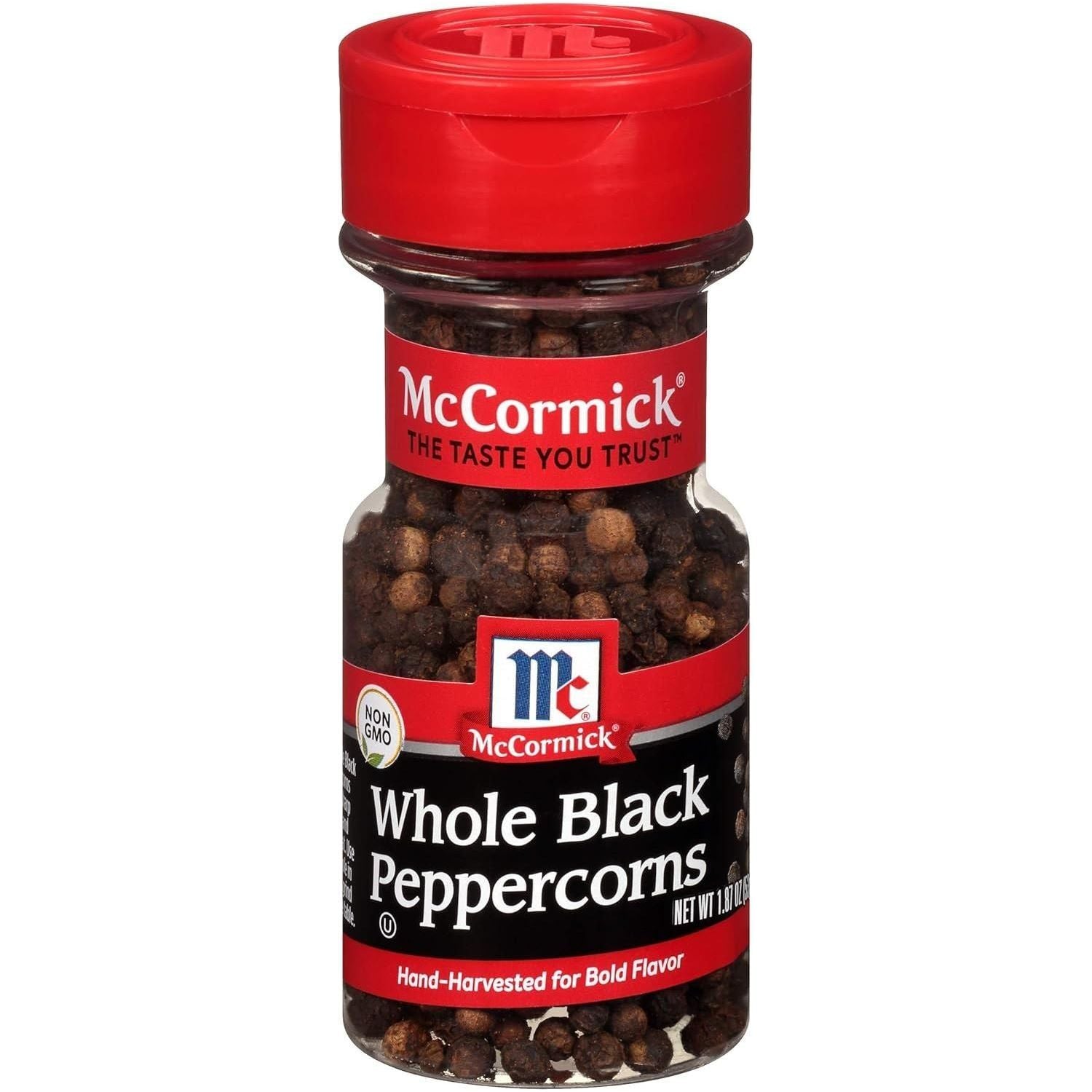 Mccormick Black Peppercorns Whole 1.87 oz (Pack of 6) - New - Mccormick
