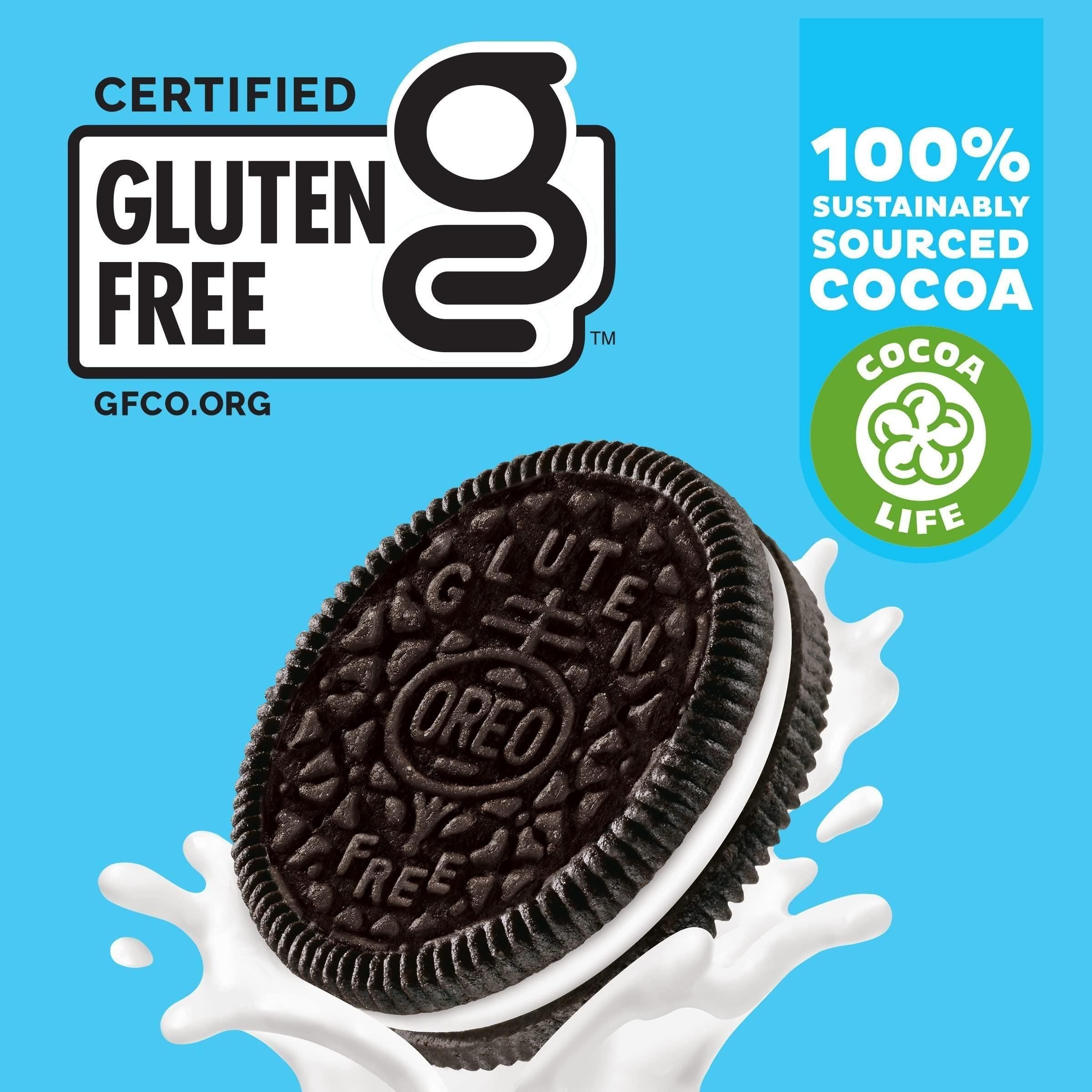 OREO Double Stuf Gluten Free Chocolate Cream Cookies, 12.47 oz Pack - Oreo