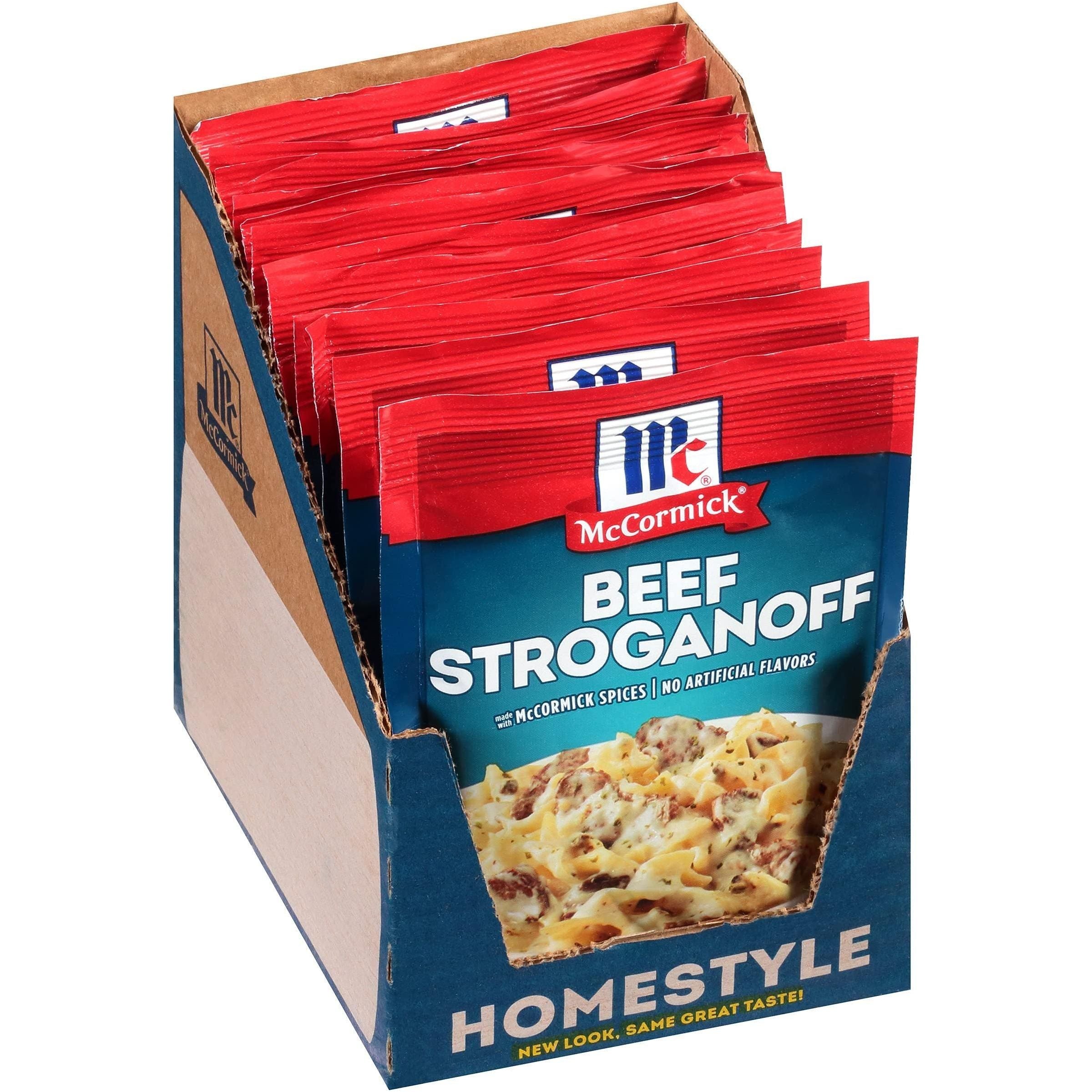 McCormick Beef Stroganoff Sauce Mix, 1.5 oz, Pack of 12 - McCormick