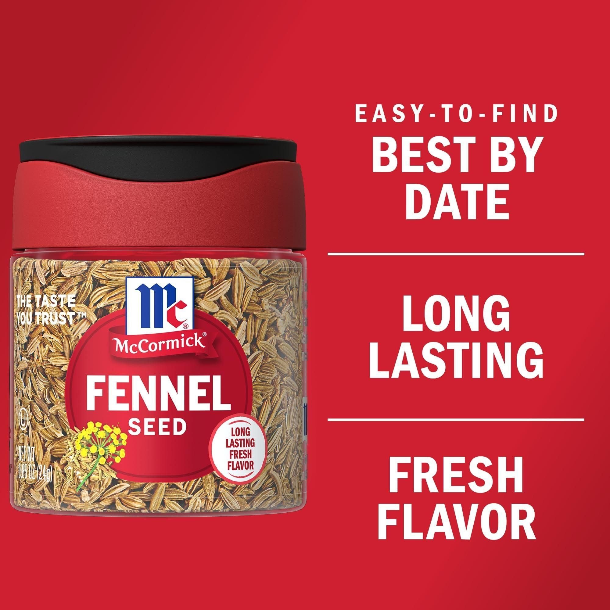 McCormick Fennel Seeds, 0.85 oz - Spice and Herb Blend - McCormick