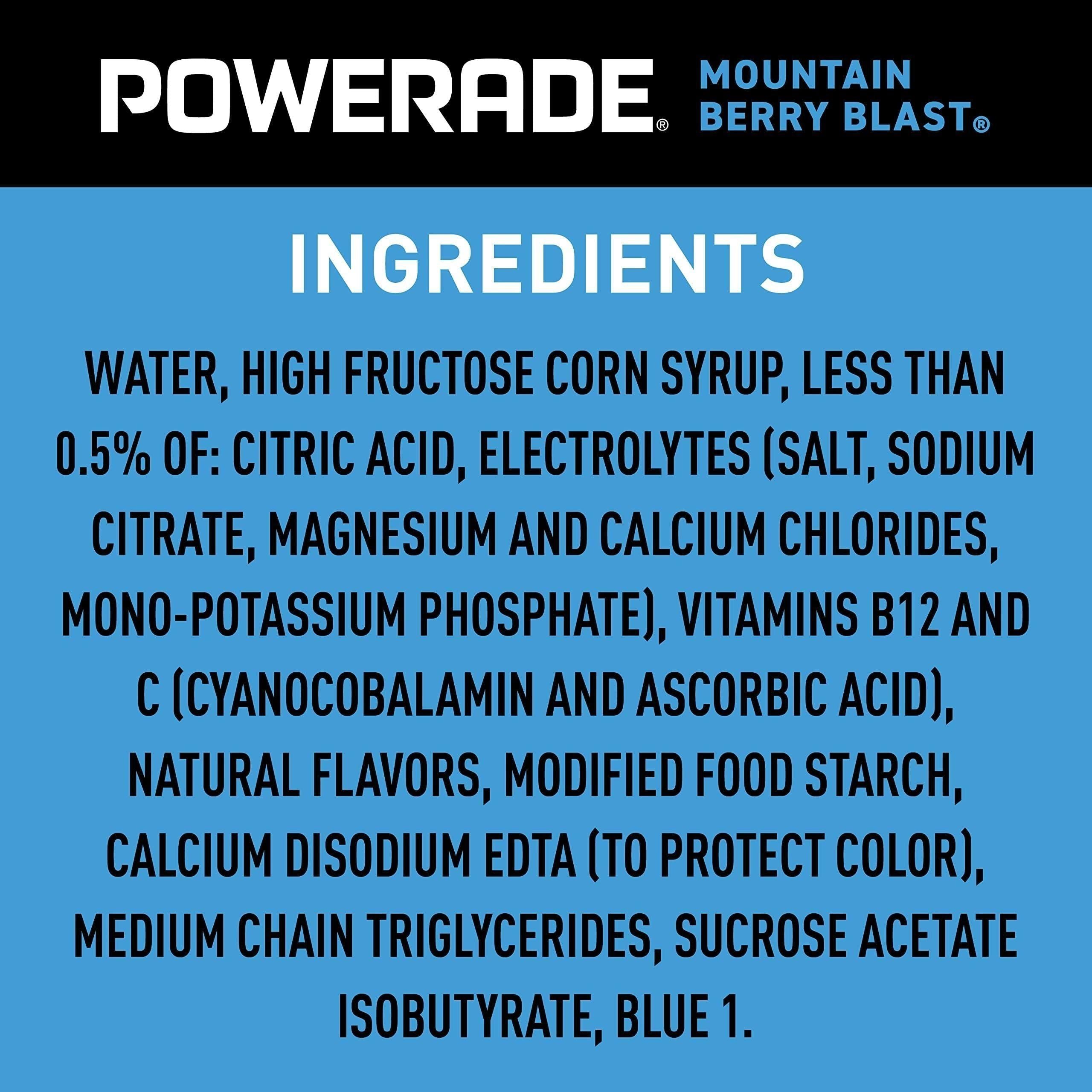POWERADE Mountain Berry Blast Sports Drink, 20 fl oz, 8-Pack - Powerade