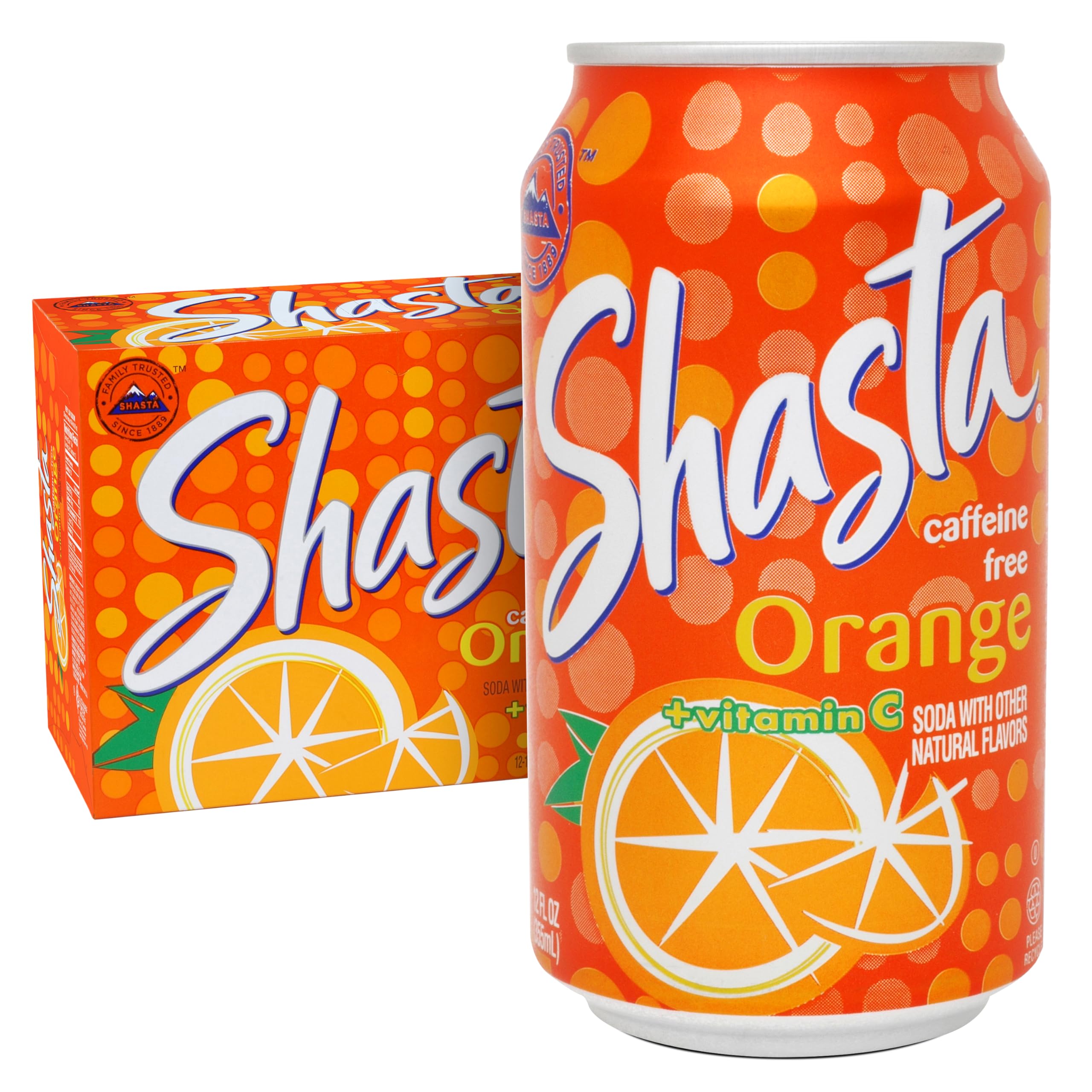 Shasta Orange 12oz Cans Pack of 12