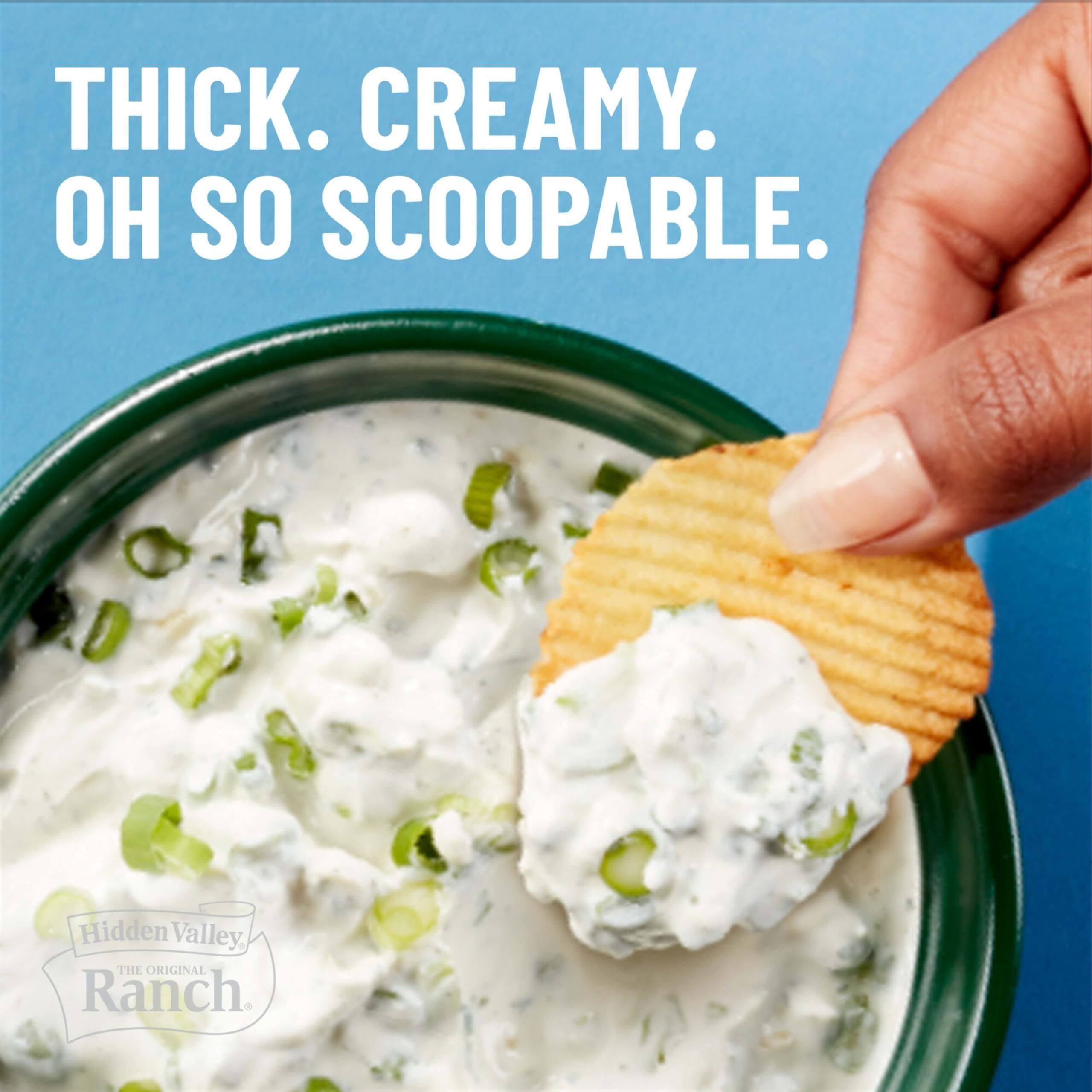 Creamy Keto-Friendly Ranch Dips Mix by Hidden Valley, Gluten-Free, 1 oz, 4 Packets - Hidden Valley