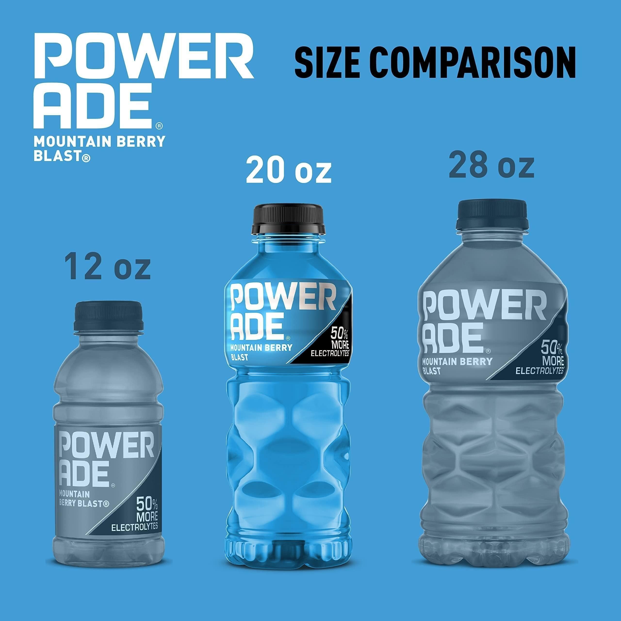 POWERADE Mountain Berry Blast Sports Drink, 20 fl oz, 8-Pack - Powerade