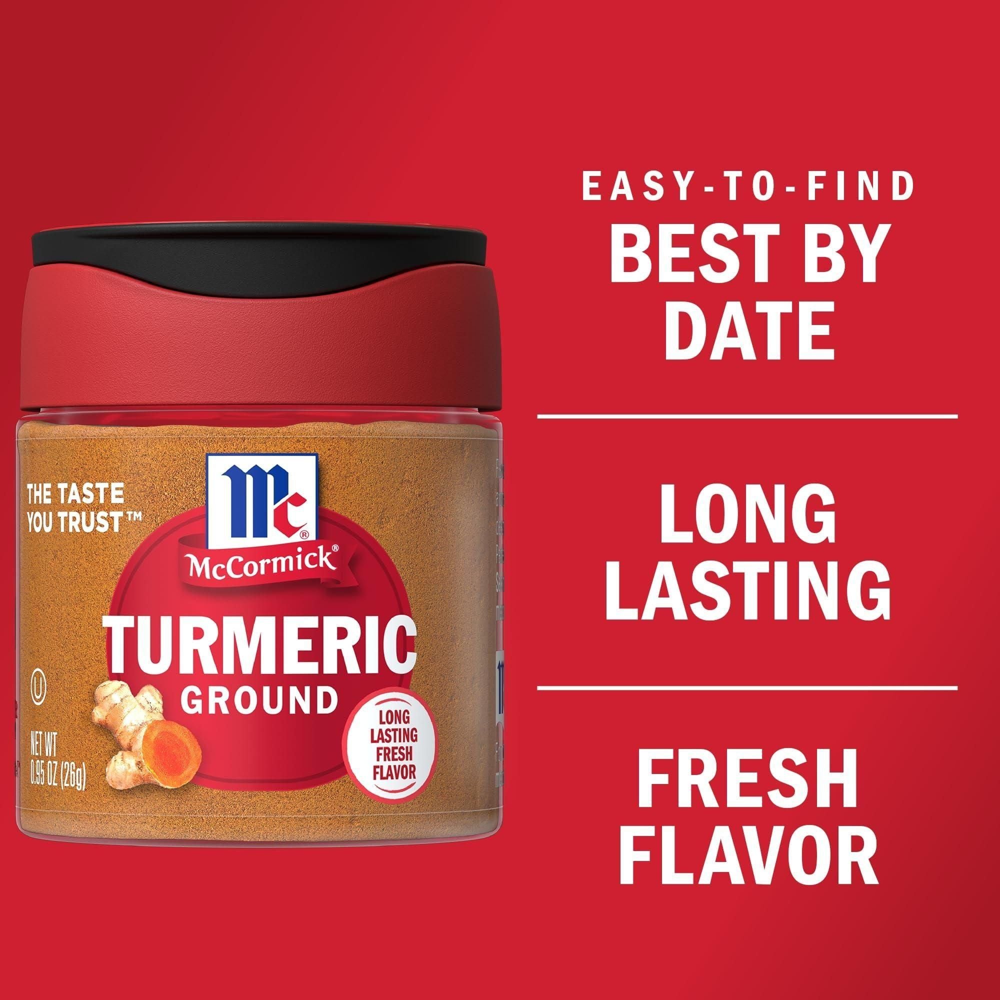 McCormick Hand-Picked Ground Turmeric Spice, 0.95 Oz - McCormick