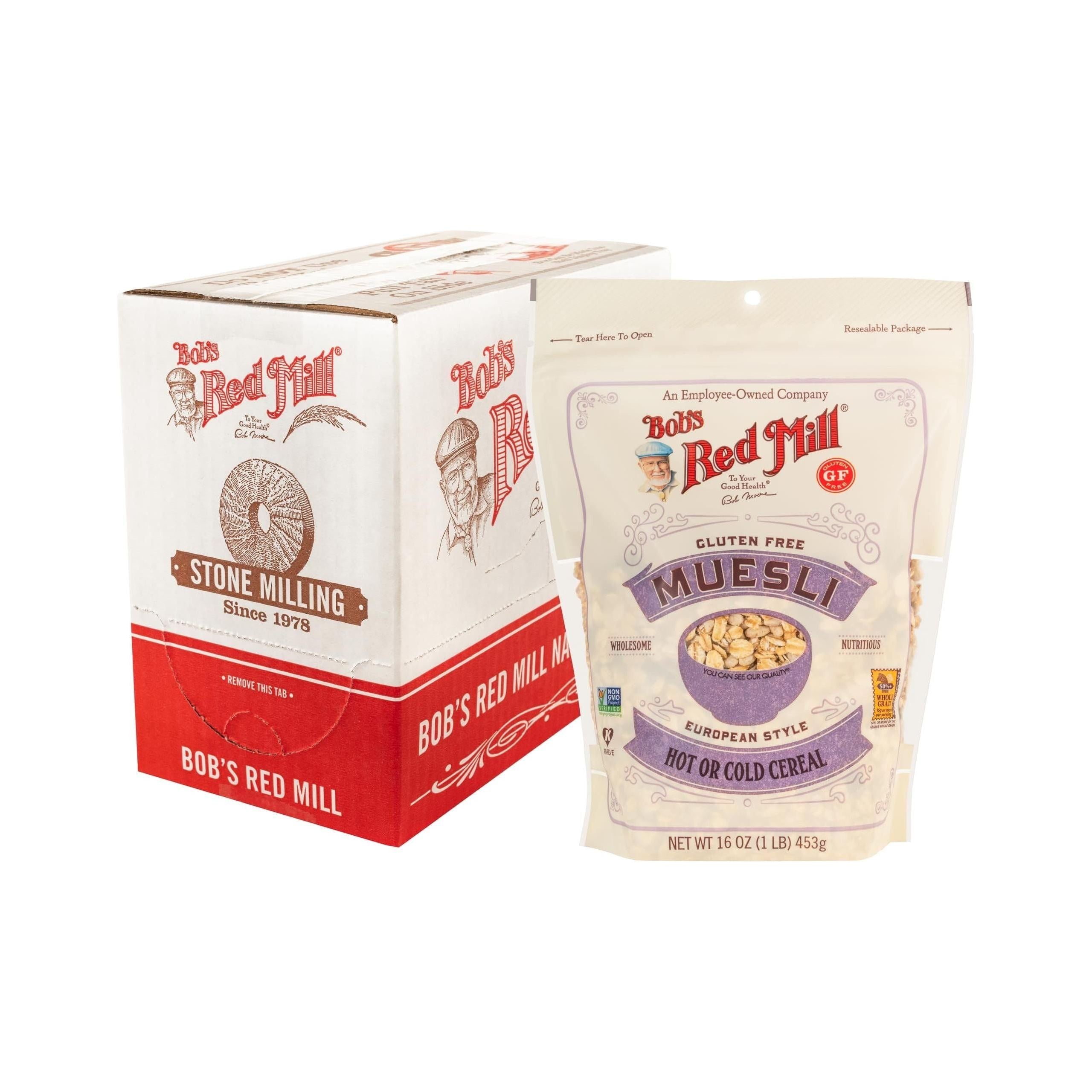 Bob's Red Mill Gluten-Free Swiss-Style Muesli, 16oz, 4-Pack - Bob's Red Mill