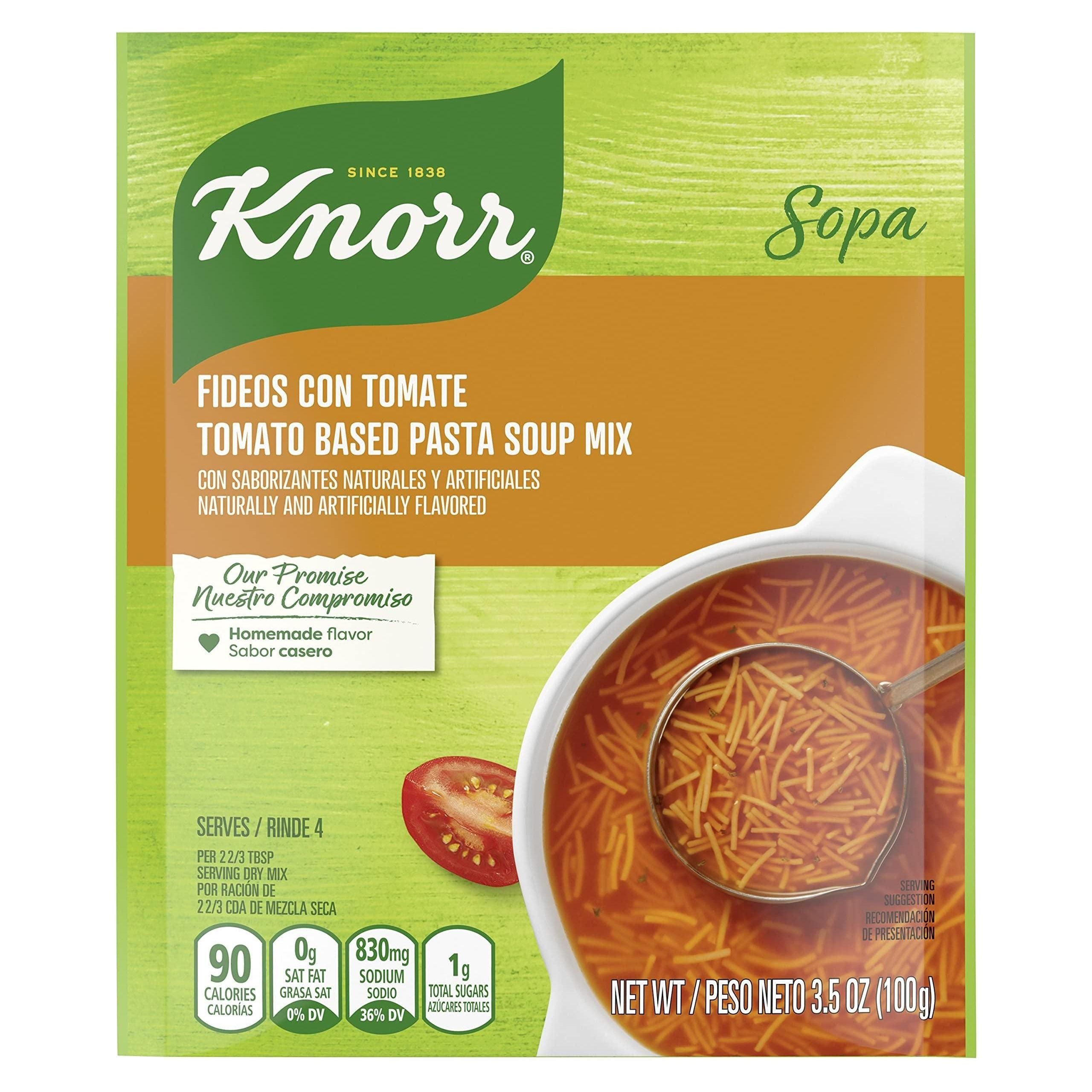 Knorr Tomato Pasta Soup Mix, 3.5 oz Packets (12-Pack) - Knorr