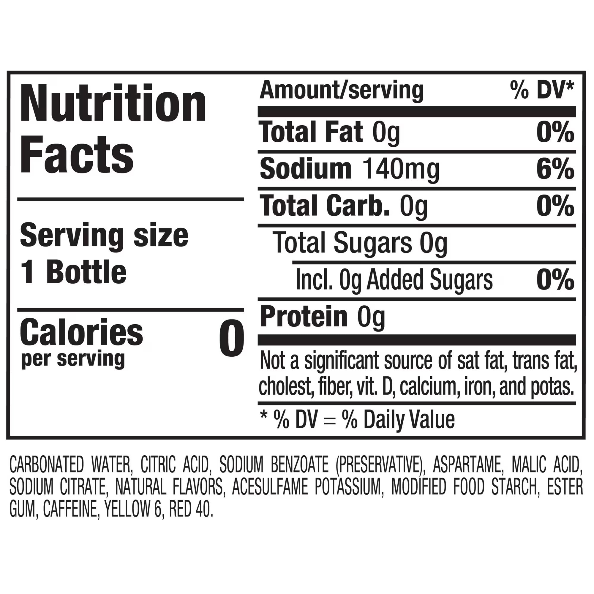 Sunkist Orange Zero Sugar Soda Orange 20oz, 12 Pack - Sunkist
