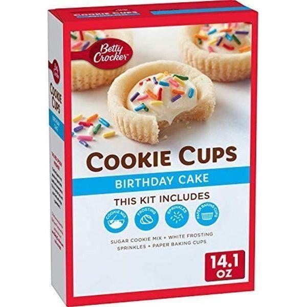 Betty Crocker Ready to Bake Birthday Cake Flavor Cookie Cups, 14.1 oz - Betty Crocker