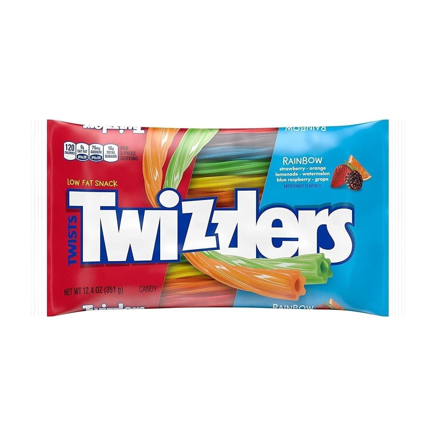 TWIZZLERS Twists Rainbow Candy Bags, 12.4 oz (12 Count) - Twizzlers