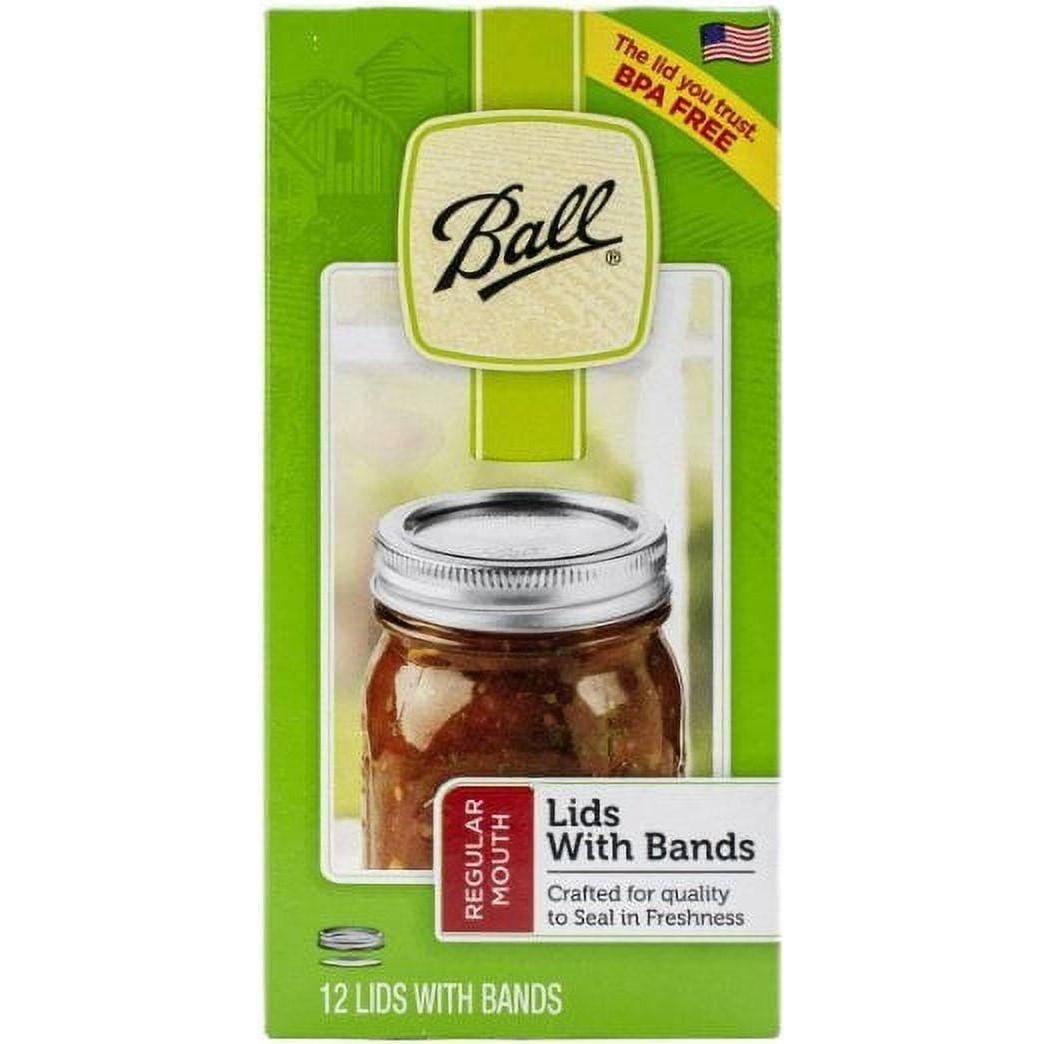 Ball Regular Mouth Lids And Bands - 12 Pack - Ball