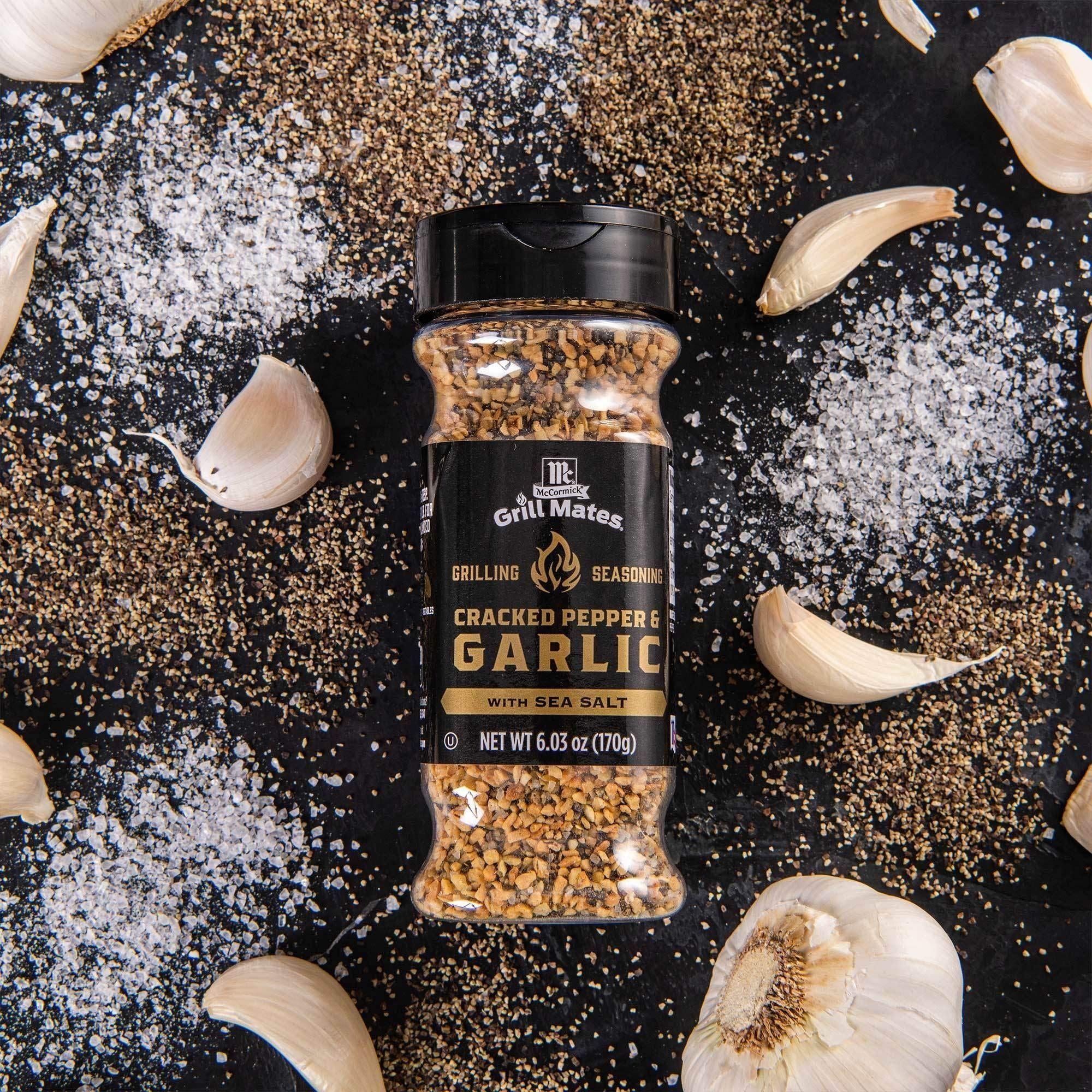 McCormick Grill Mates Garlic & Cracked Pepper BBQ Seasoning, 6.03 oz - McCormick Grill Mates