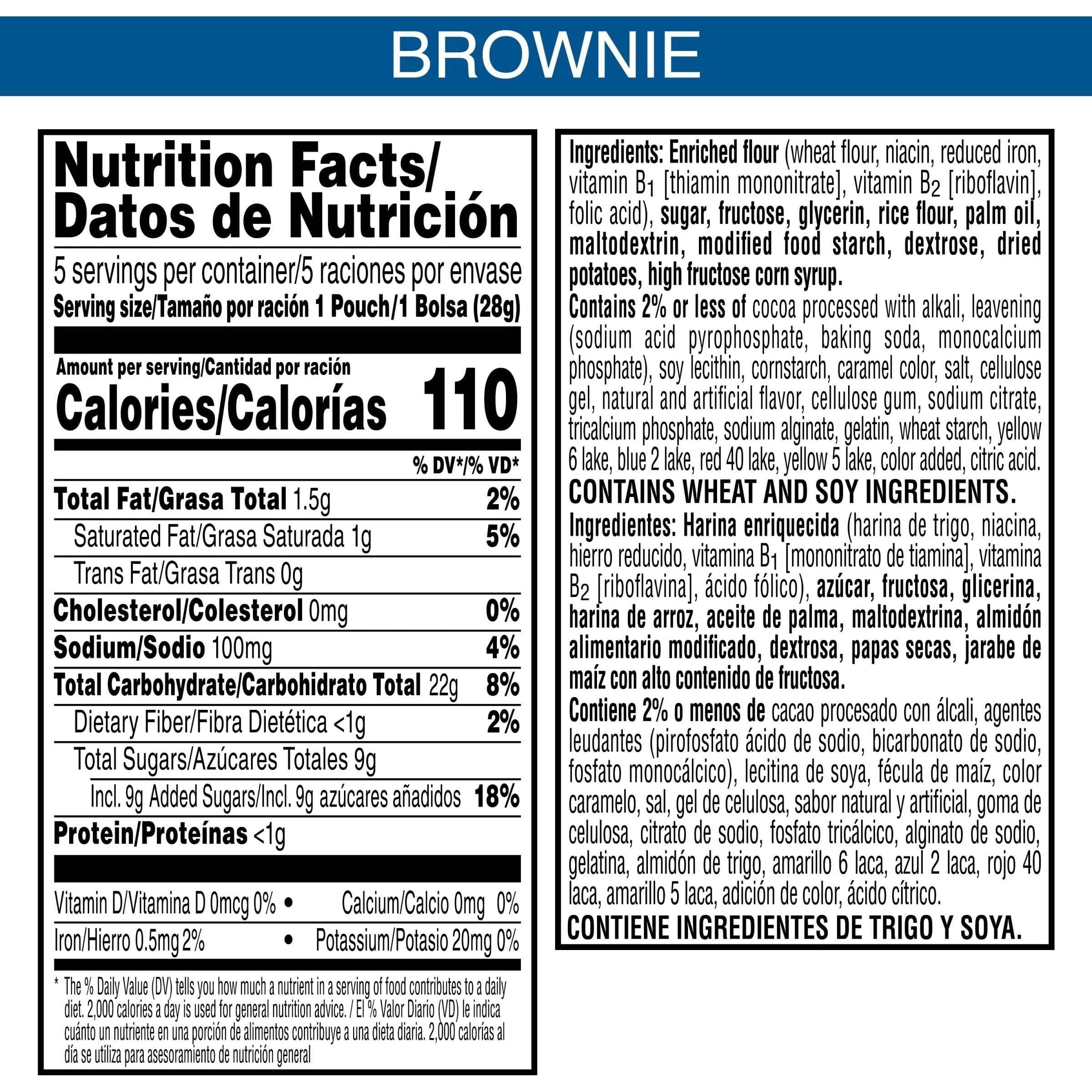 Pop-Tarts Brownie Crunch Snack Bites, Frosted Crunchy Poppers, Kids & On-the-Go Treats, 5oz Box (5 Pouches) - Pop-Tarts