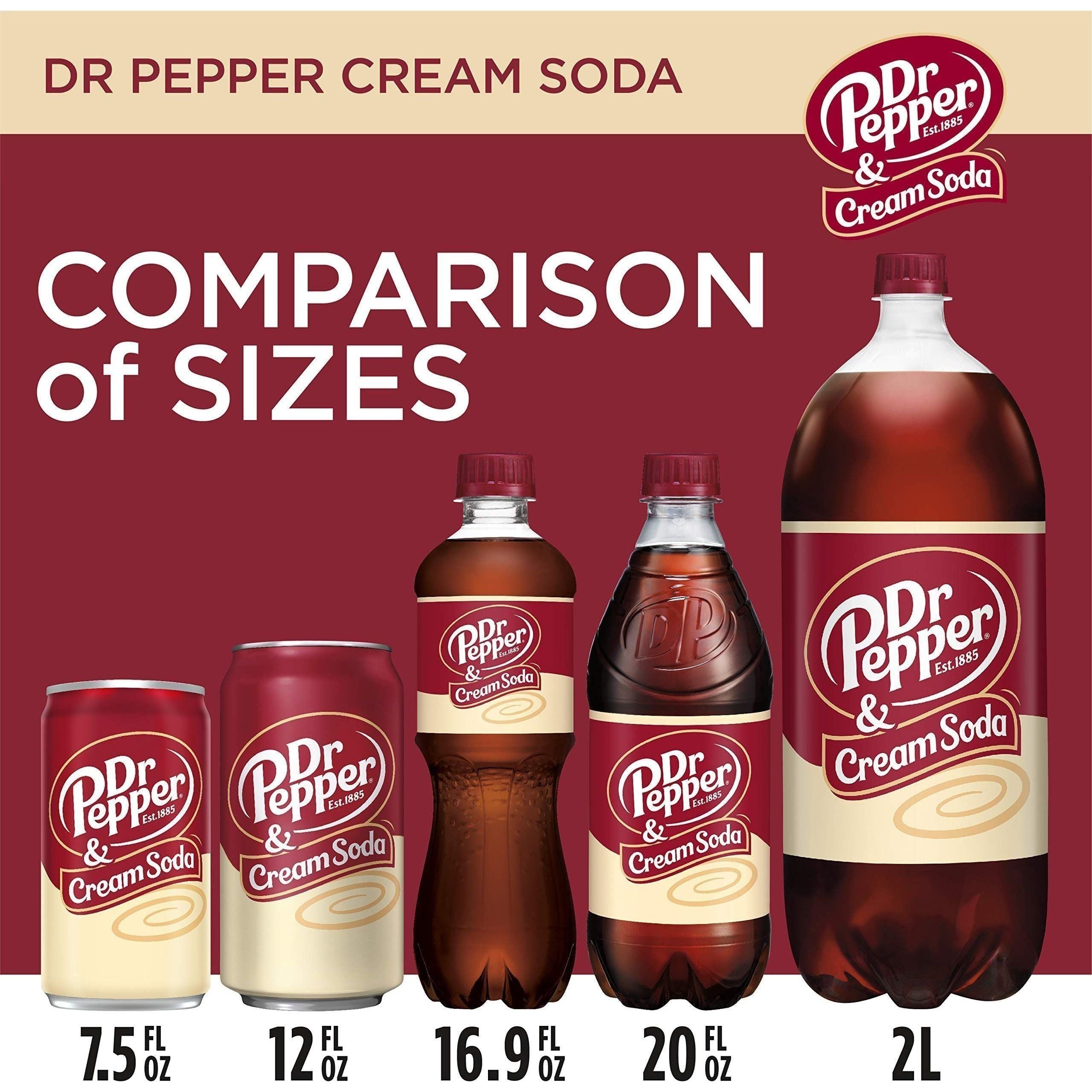 Dr Pepper Cream Soda Fusion, 12 fl oz, 12 Can Pack - Dr. Pepper