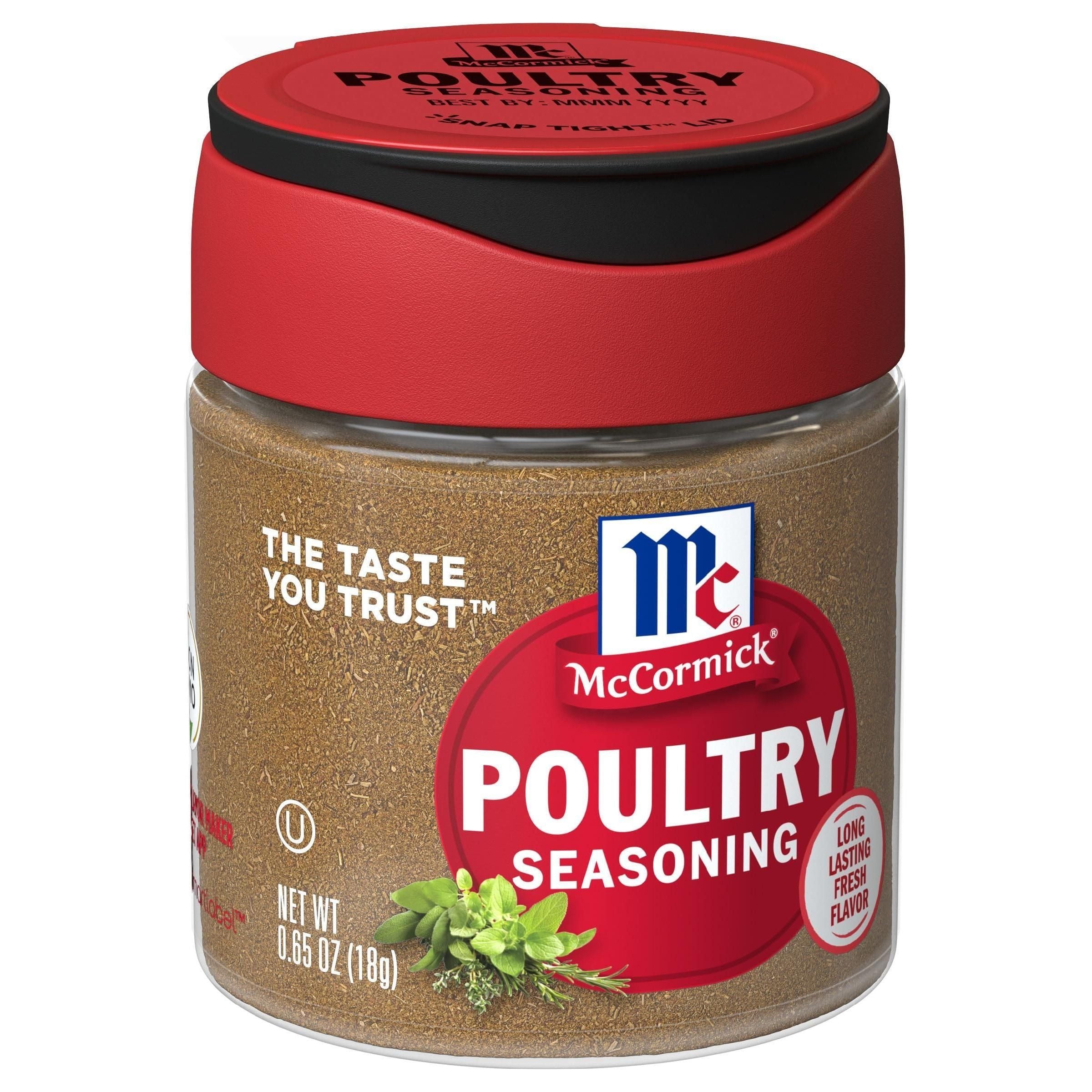 McCormick Savory Herb Poultry Seasoning Blend, 0.65 oz (Pack of 6) - McCormick