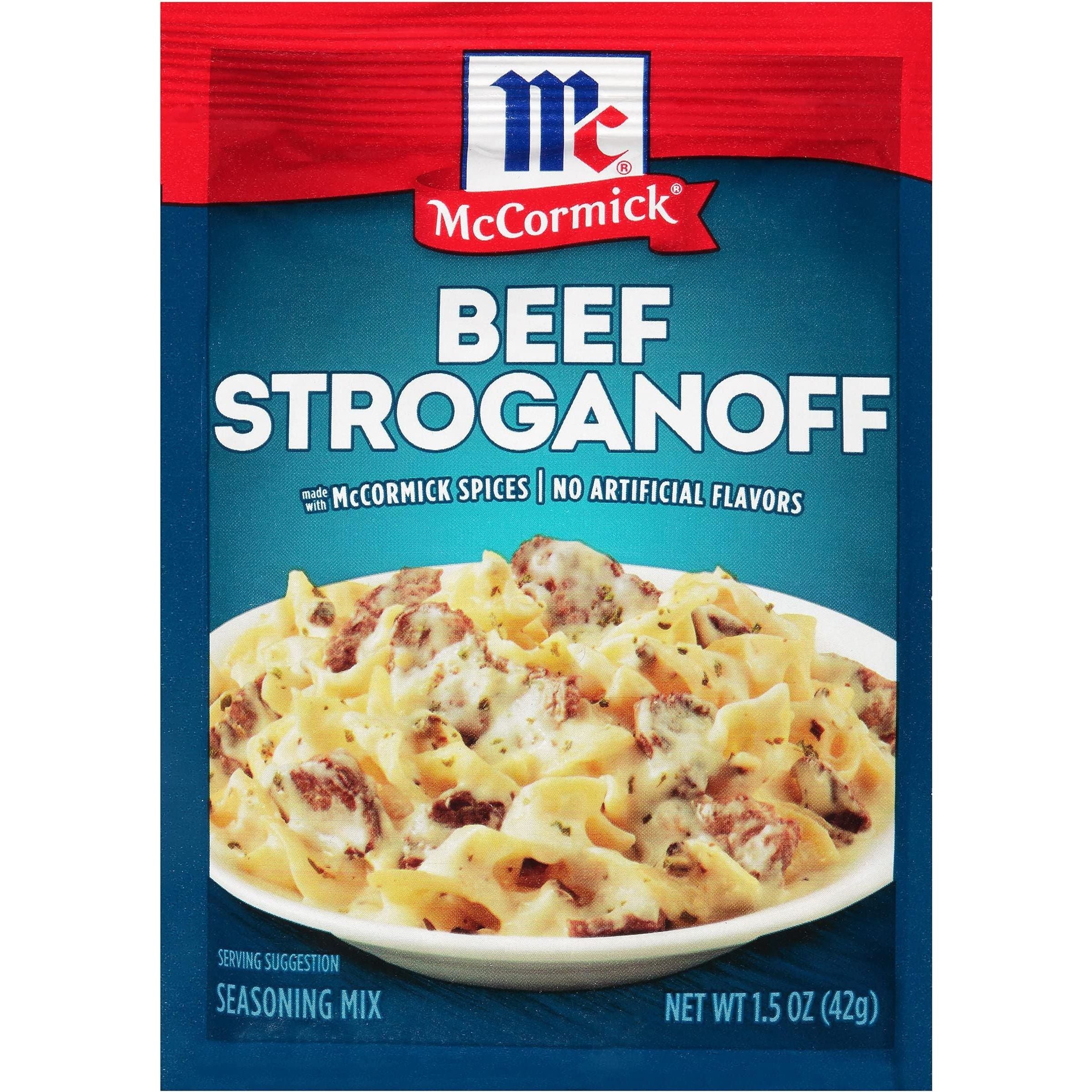 McCormick Beef Stroganoff Sauce Mix, 1.5 oz - McCormick