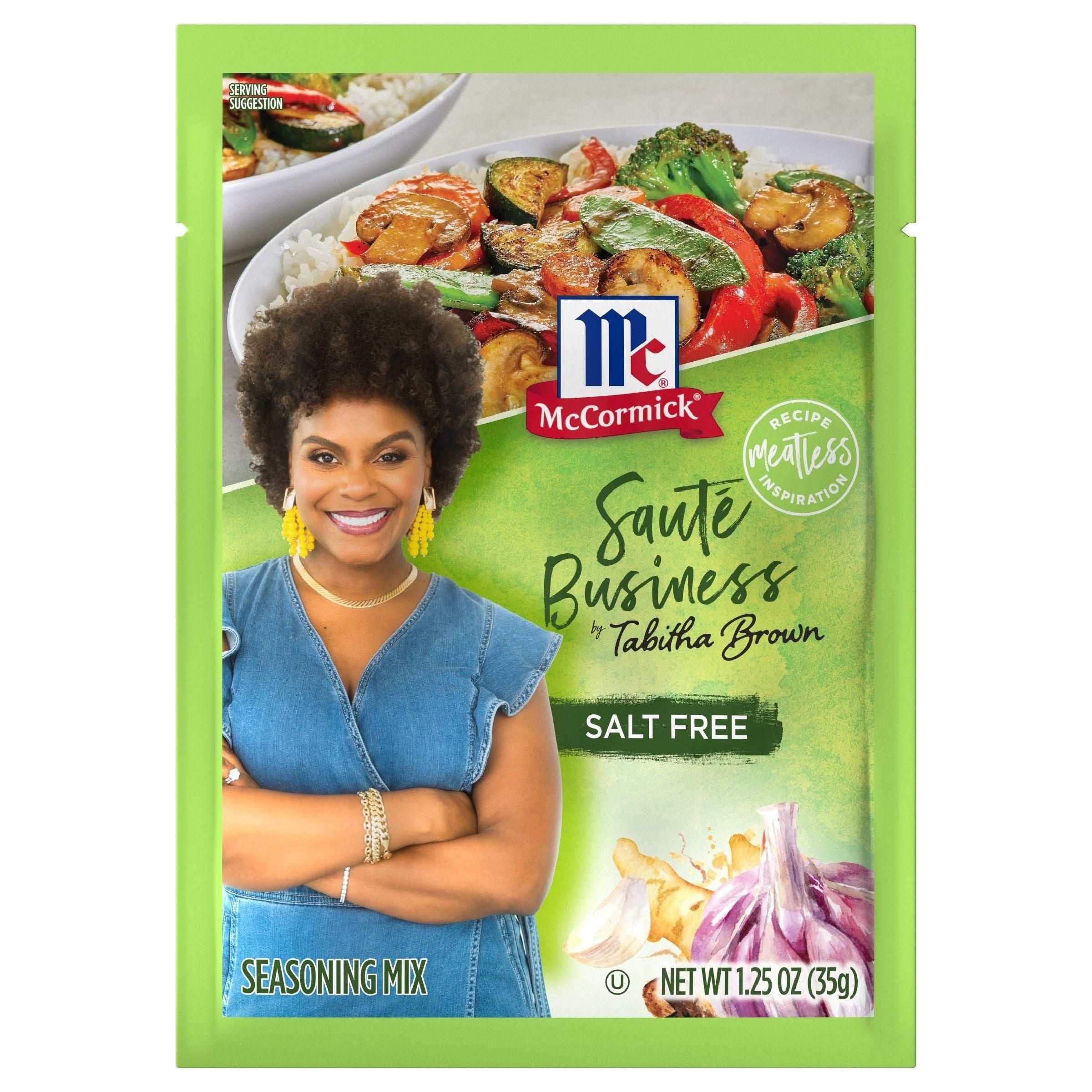 Tabitha Brown's McCormick Sauté Business Vegetable Seasoning Mix, 1.25 oz - McCormick