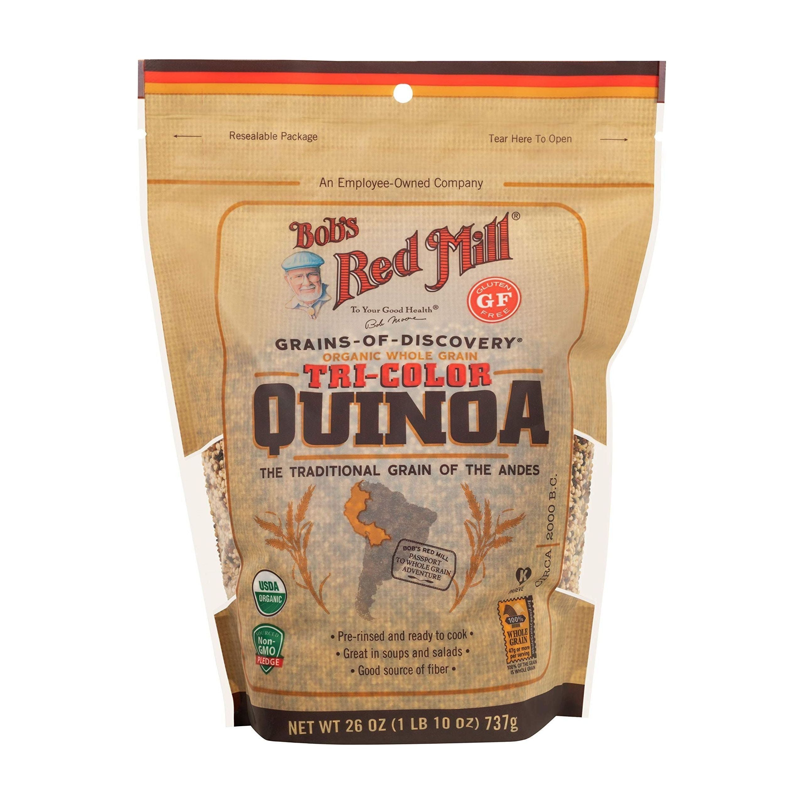 Bob's Red Mill Organic Multi-Colored Quinoa, 26 Oz Resealable Bag - Bob's Red Mill