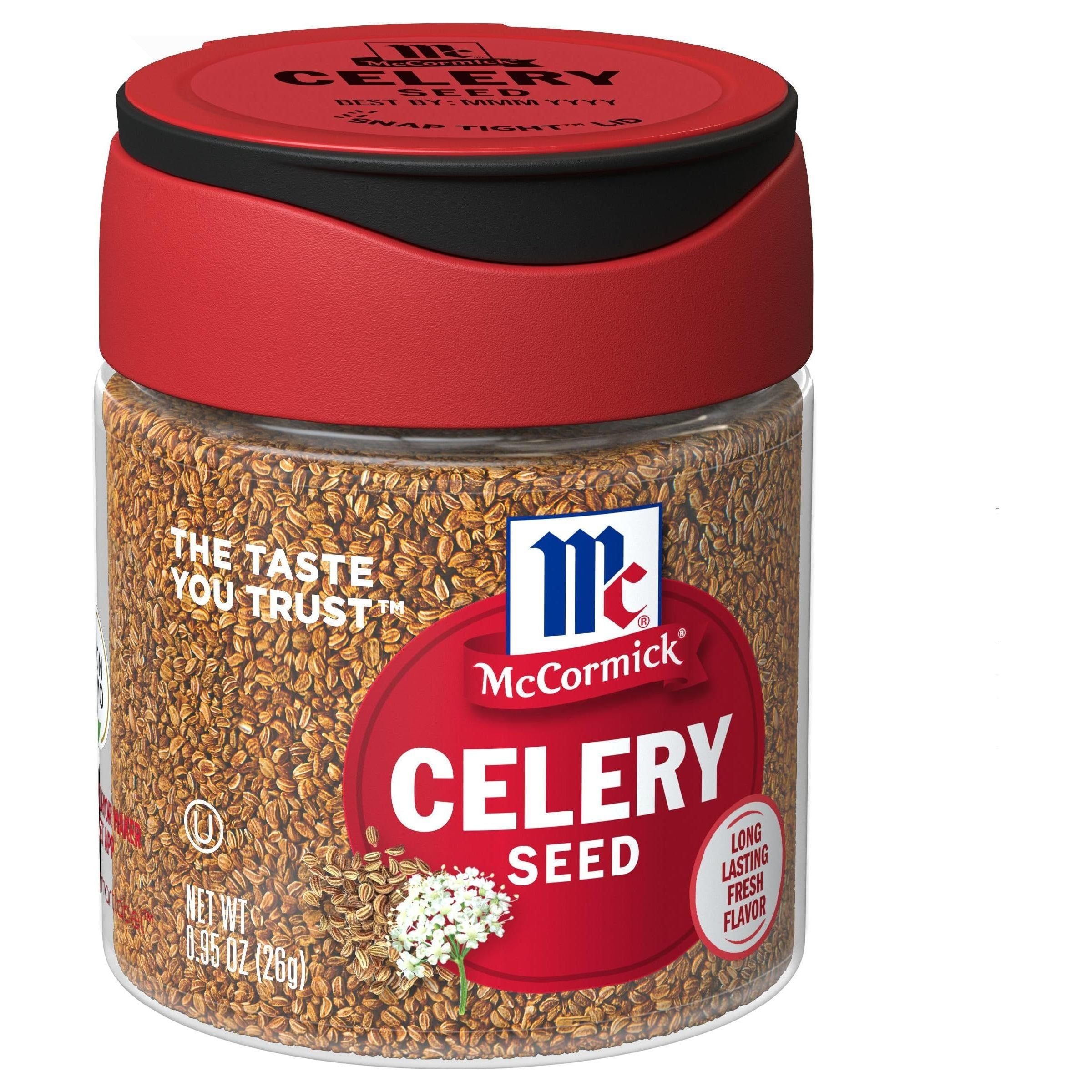McCormick Premium Celery Seed, 0.95 oz - Enhance Your Dishes with Earthy Flavor - McCormick
