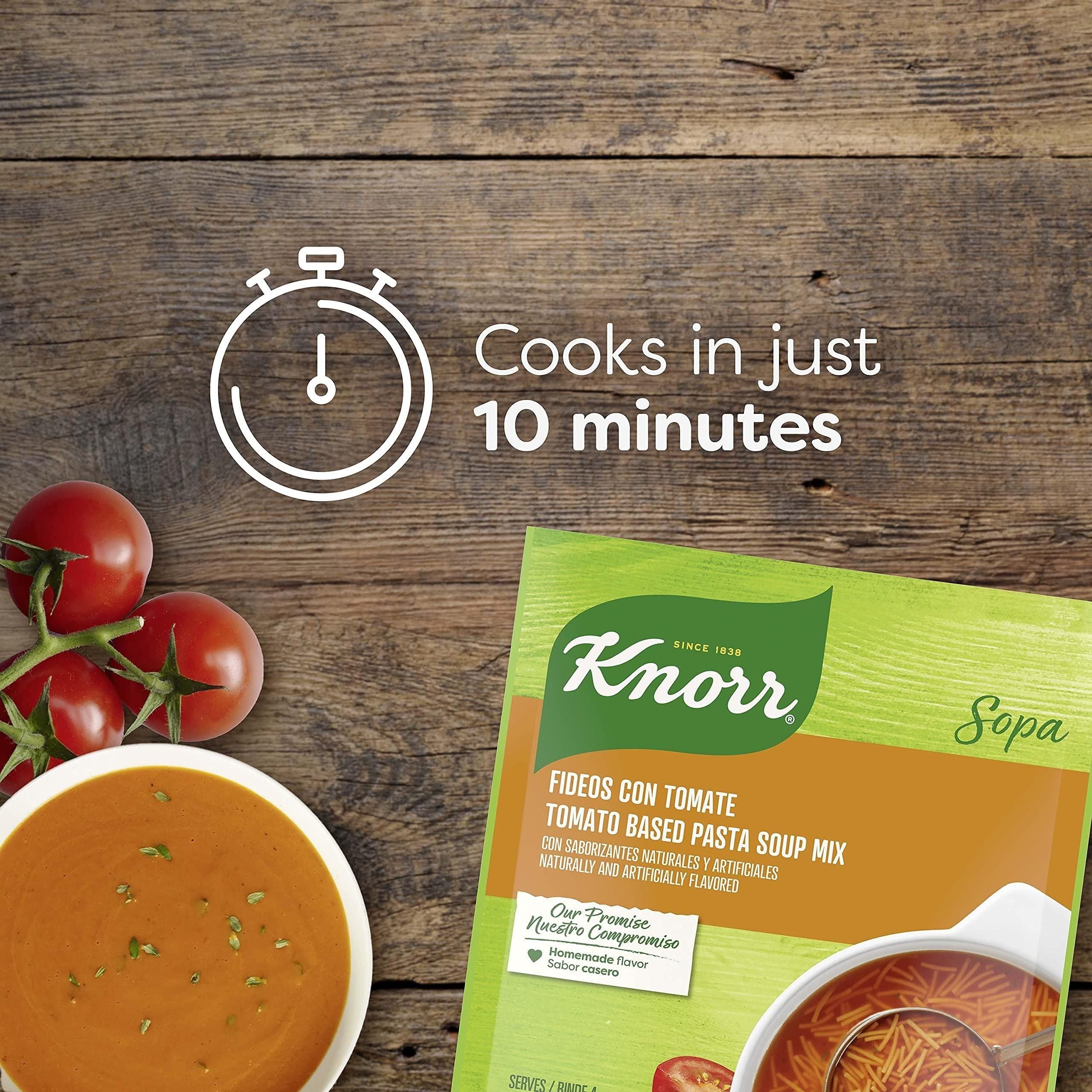 Knorr Tomato Pasta Soup Mix, 3.5 oz Packets (12-Pack) - Knorr