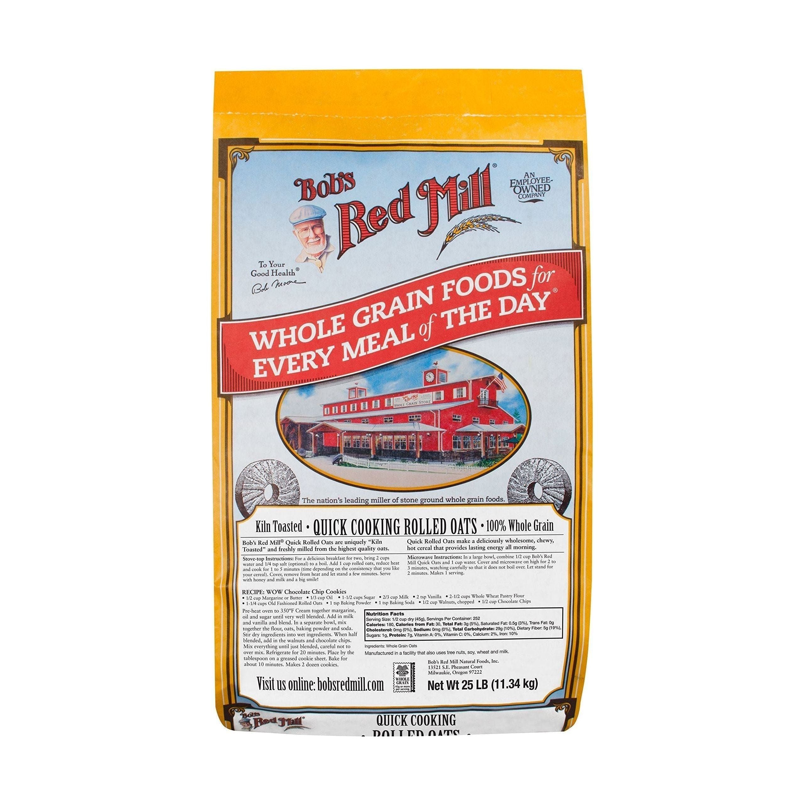 Bob's Red Mill Instant Rolled Oats, 25 Pound - Bob's Red Mill