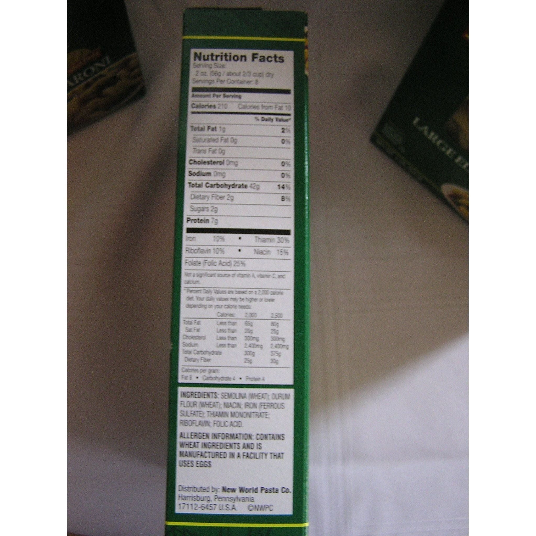 Creamette Family-Sized Large Elbow Macaroni Pasta - 4 x 1 Pound Boxes - Creamette