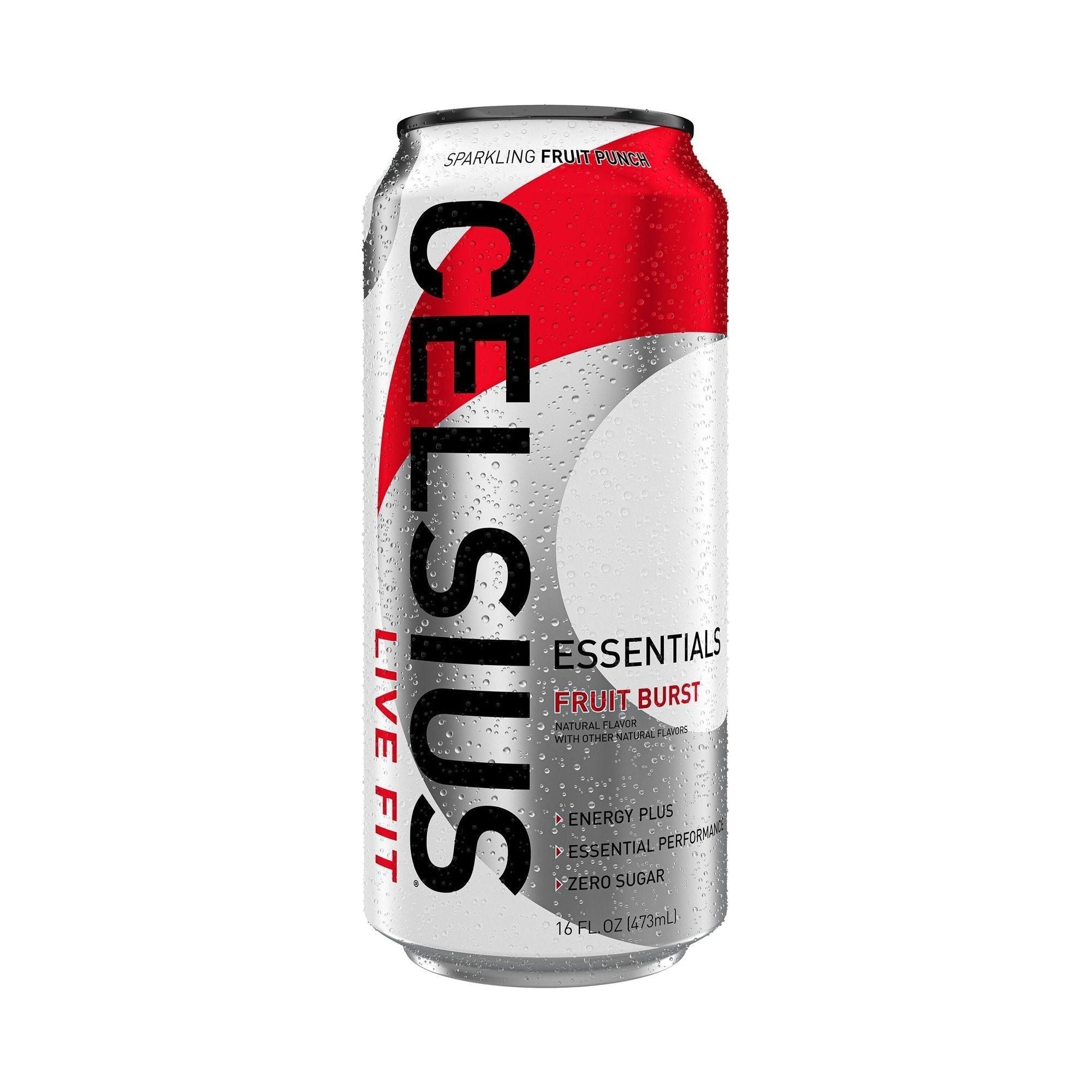 CELSIUS ESSENTIALS Fruit Burst Sparkling Energy Drink - 12-Pack 16 fl oz Cans - Celsius