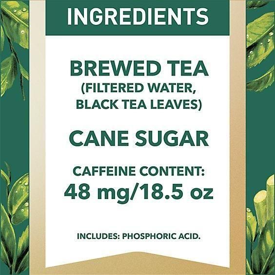 Gold Peak Real Brewed Tea Cane Sugar Sweet, Bottled Black Iced Tea Drink, 18.5 fl oz - Gold Peak